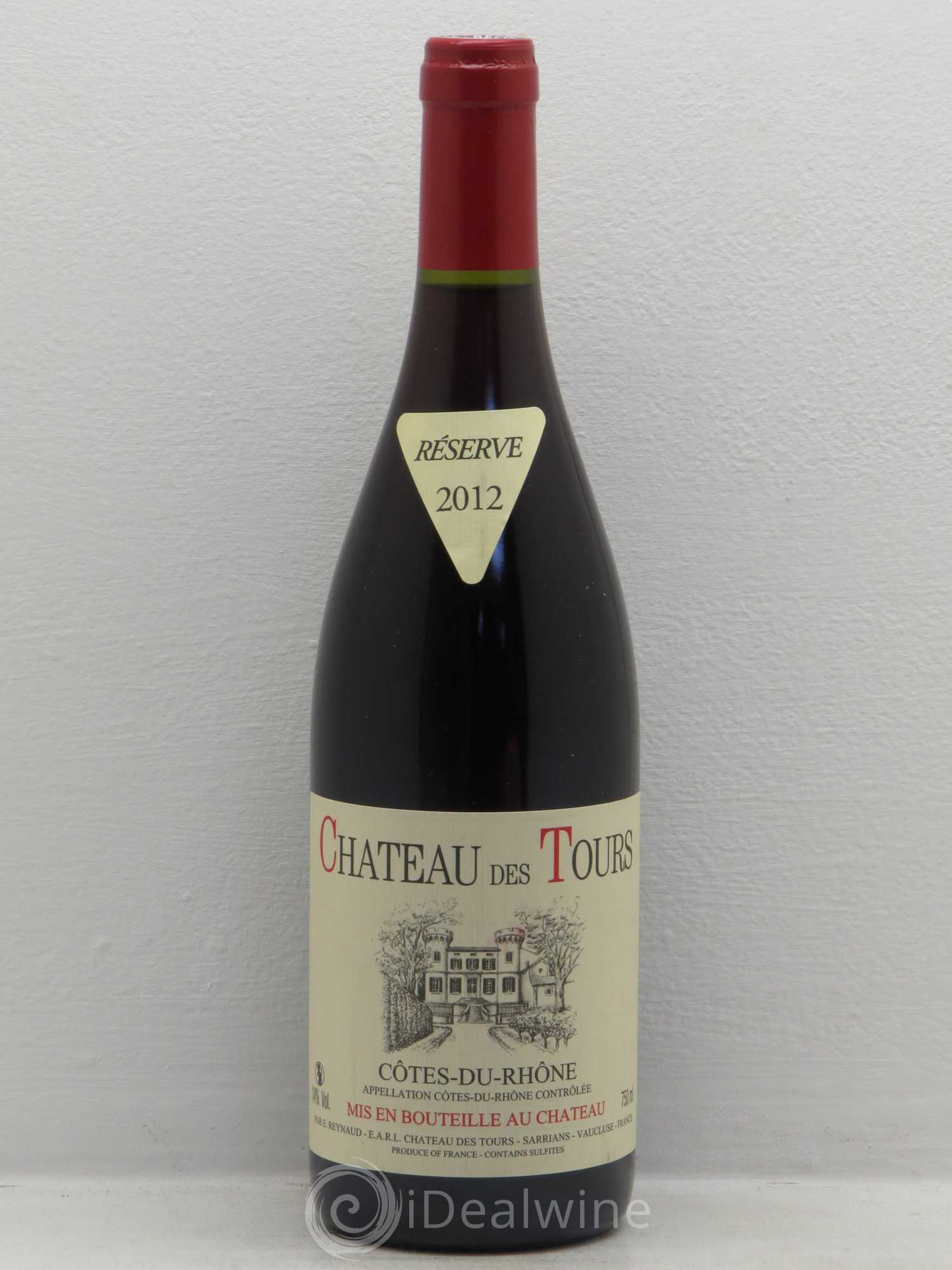 Côtes-du-Rhône Château des Tours Emmanuel Reynaud (sans prix de réserve) 2012 - Lot de 1 bouteille - 0