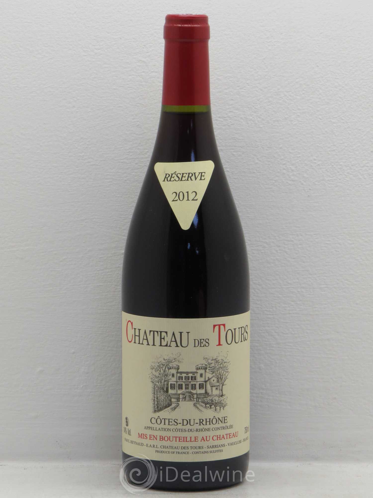 Côtes-du-Rhône Château des Tours Emmanuel Reynaud (sans prix de réserve) 2012 - Lot de 1 bouteille - 0