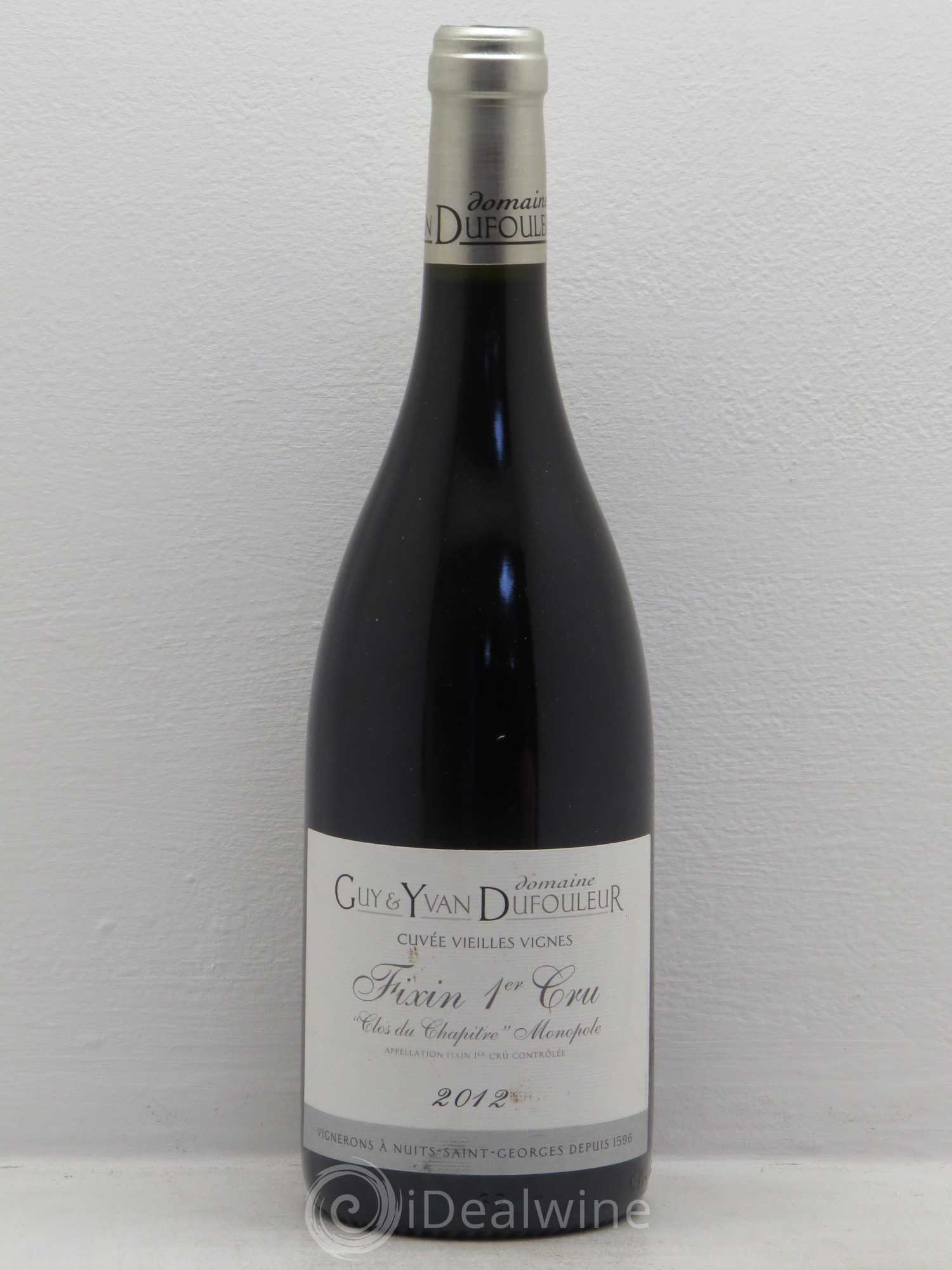 Fixin 1er Cru Domaine Guy et Yvan Dufouleur cuvée vieilles vignes(sans prix de réserve) 2012 - Posten von 1 Flasche - 0
