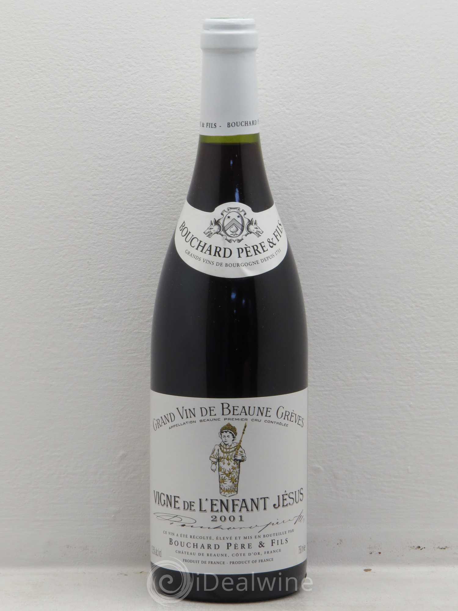 Beaune 1er Cru Grèves - Vigne de l'Enfant Jésus Bouchard Père & Fils (sans prix de réserve) 2001 - Lot de 1 bouteille - 0