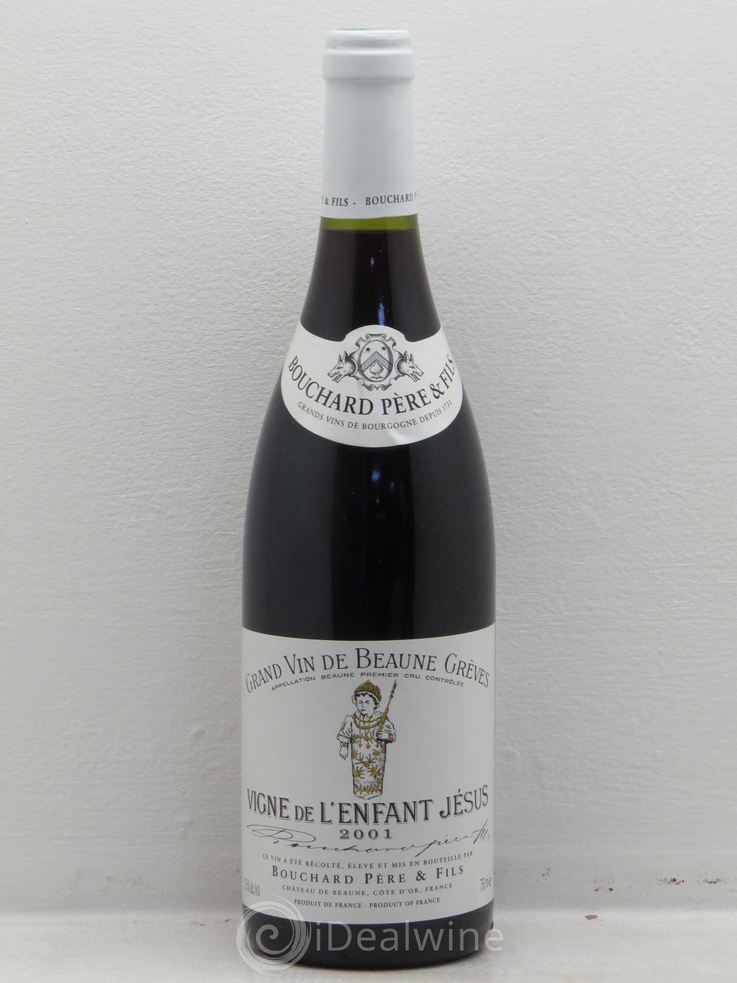 Beaune 1er Cru Grèves - Vigne de l'Enfant Jésus Bouchard Père & Fils (sans prix de réserve) 2001 - Lot de 1 bouteille - 0