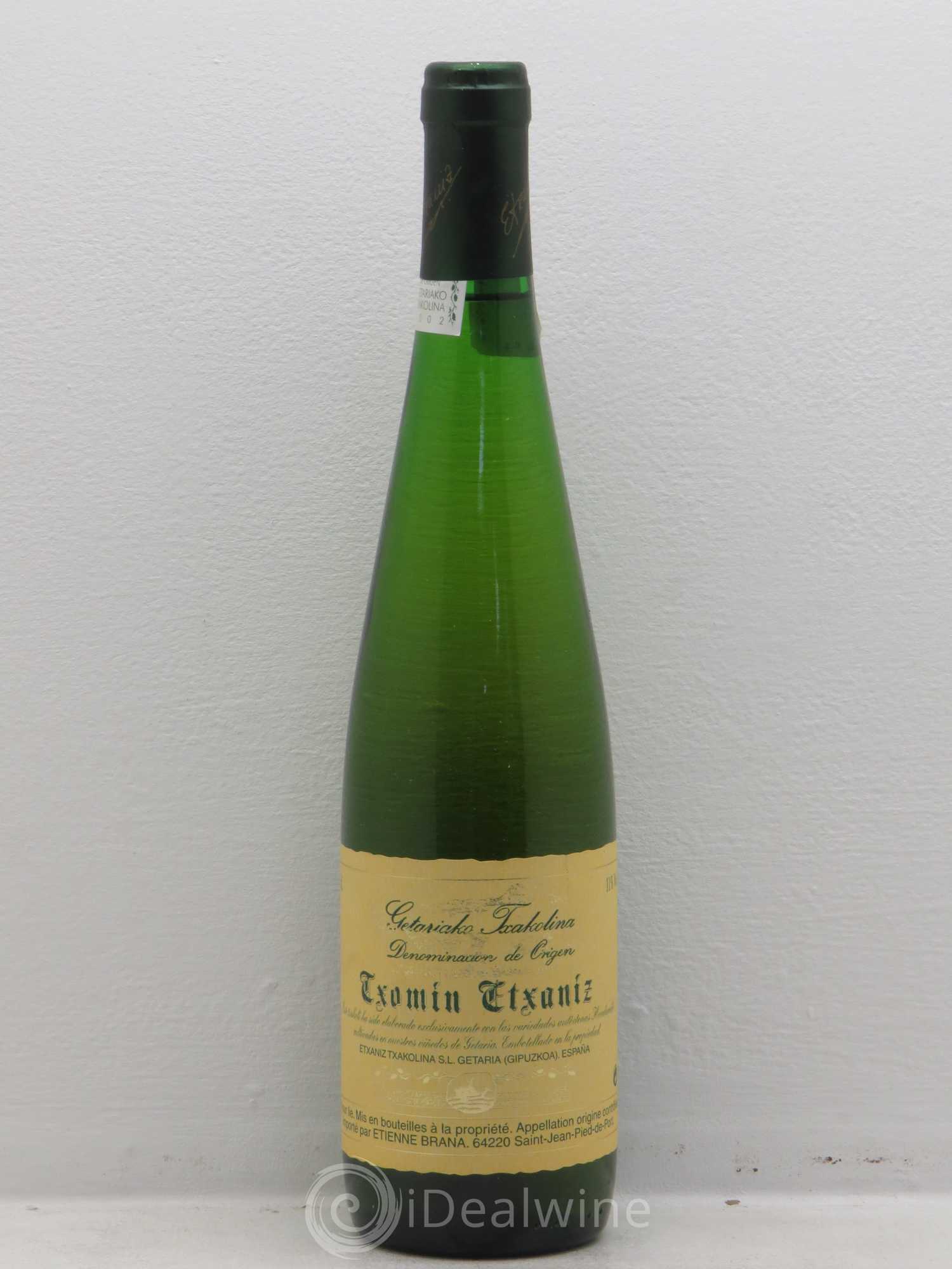 Espagne Txakoli Txomin Extaniz Getaria (sans prix de réserve) 2002 - Posten von 1 Flasche - 0