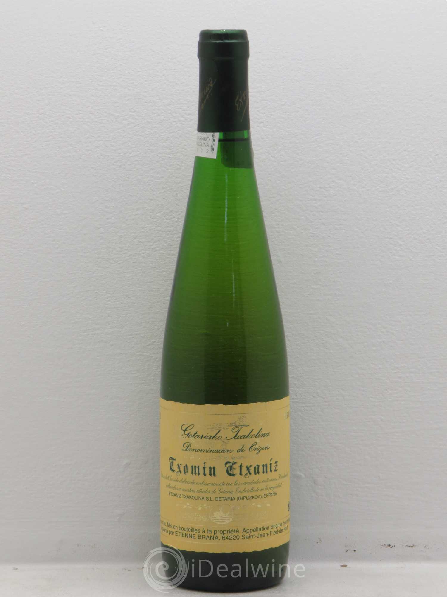 Espagne Txakoli Txomin Extaniz Getaria (sans prix de réserve) 2002 - Posten von 1 Flasche - 0