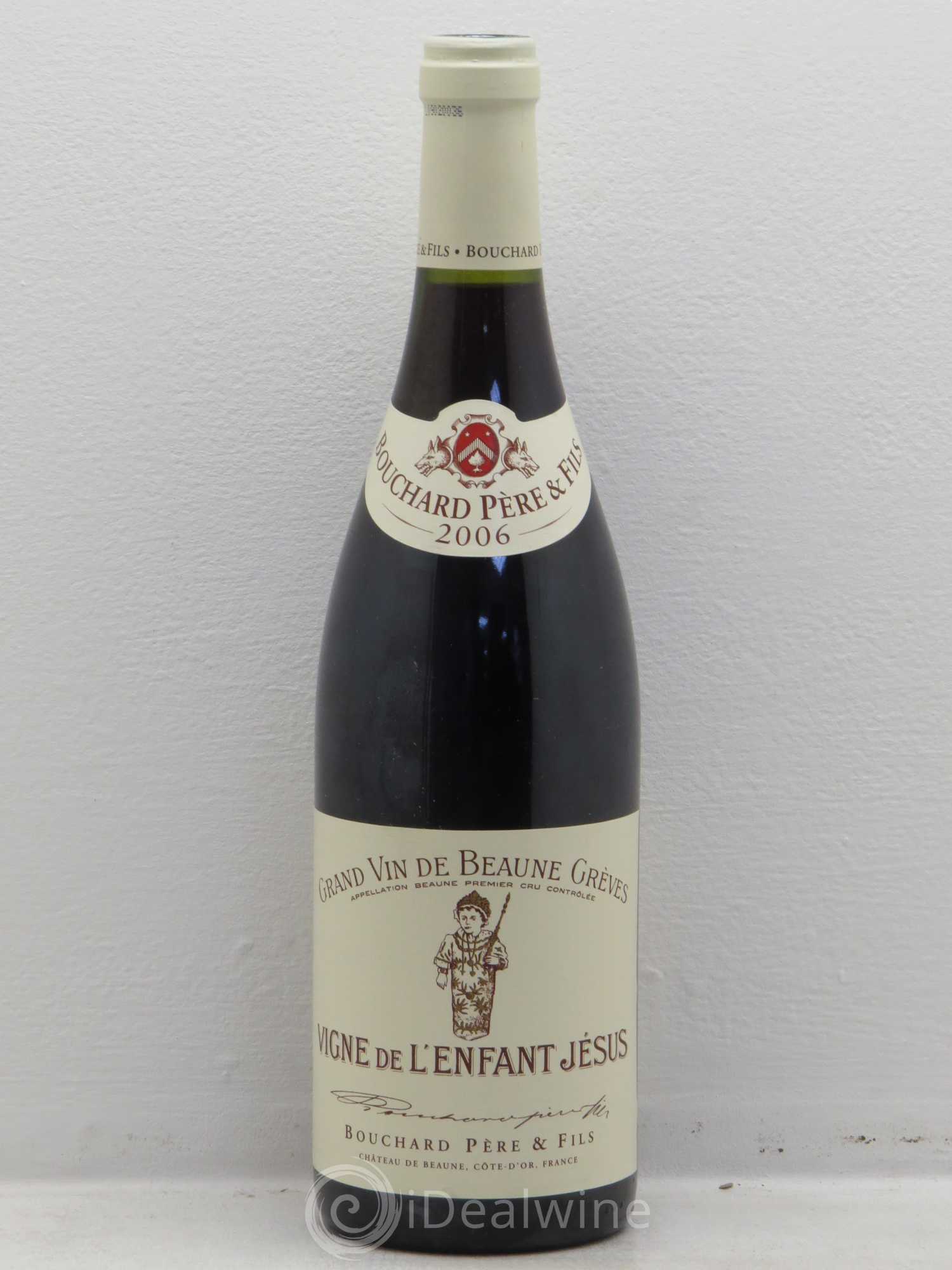 Beaune 1er Cru Grèves - Vigne de l'Enfant Jésus Bouchard Père & Fils (sans prix de réserve) 2006 - Lot de 1 bouteille - 0