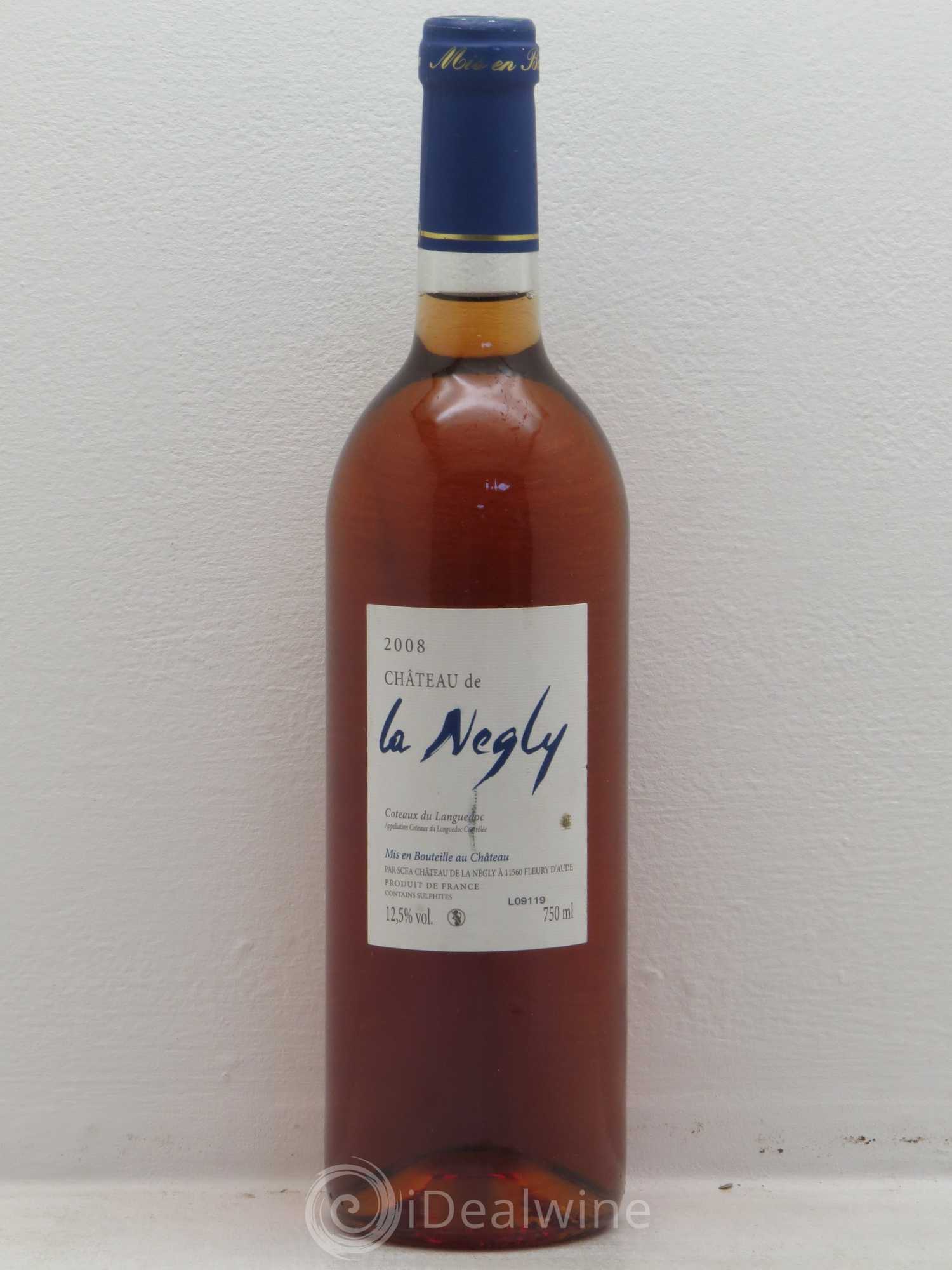 Coteaux du Languedoc Rose La Négly (sans prix de réserve) 2008 - Posten von 1 Flasche - 0
