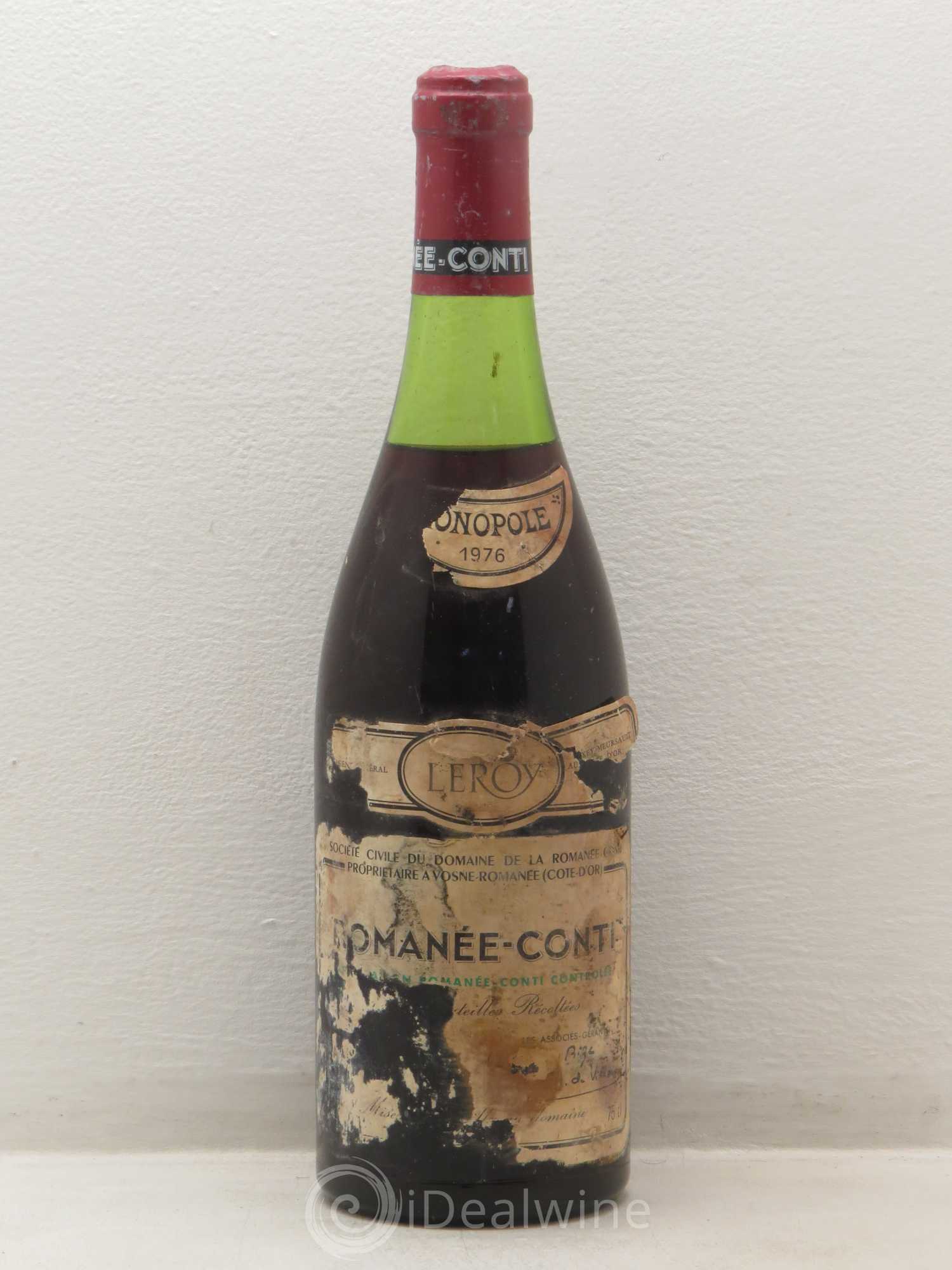 Romanée-Conti Grand Cru Domaine de la Romanée-Conti (sans prix de réserve) 1976 - Lot de 1 bouteille - 0