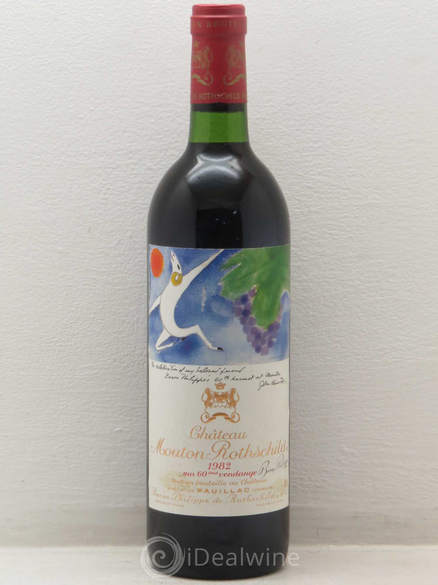 Château Mouton Rothschild 1er Grand Cru Classé 1982 - Lot de 1 bouteille - 0