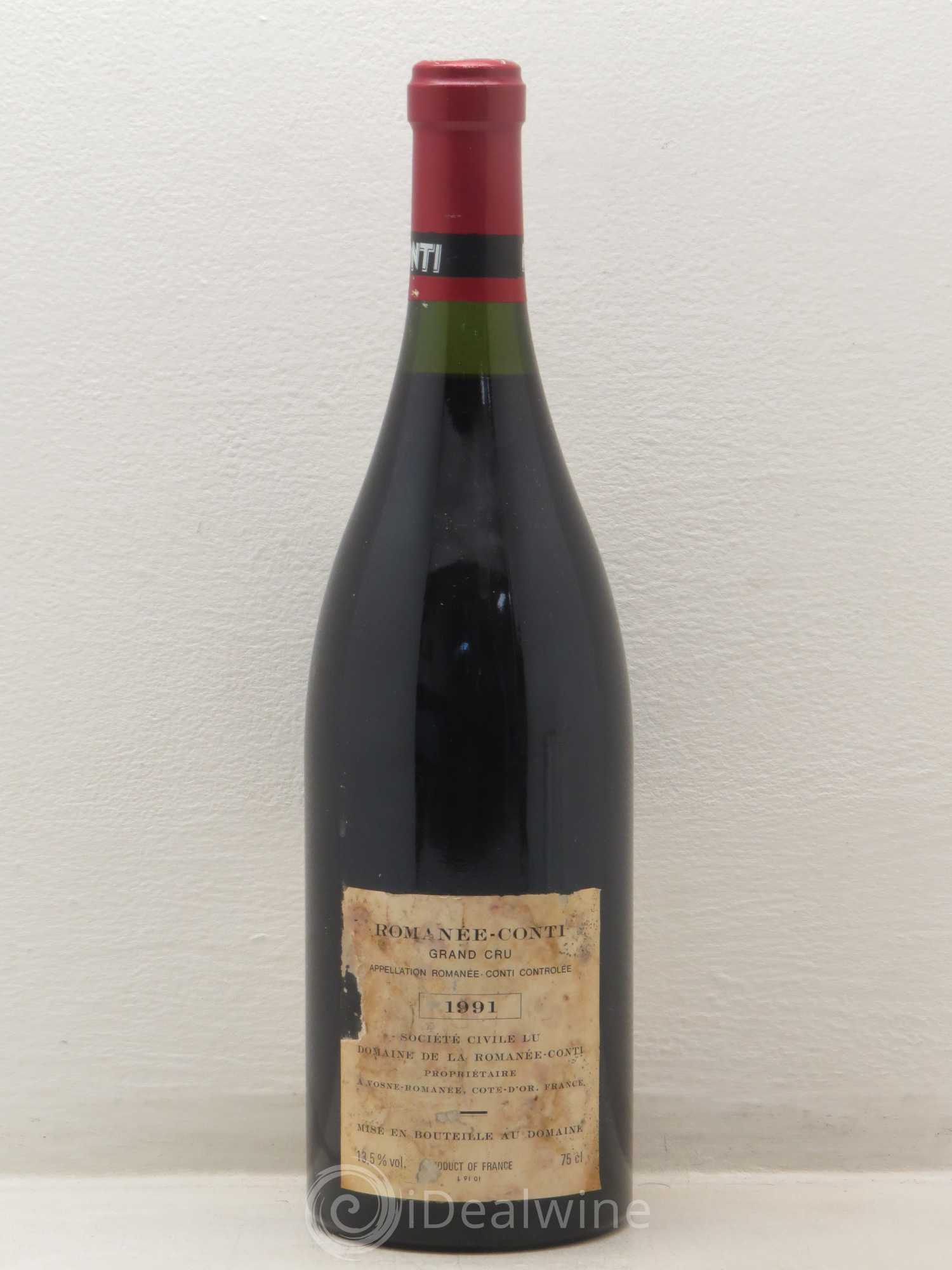 Romanée-Conti Grand Cru Domaine de la Romanée-Conti 1991 - Lot de 1 bouteille - 1