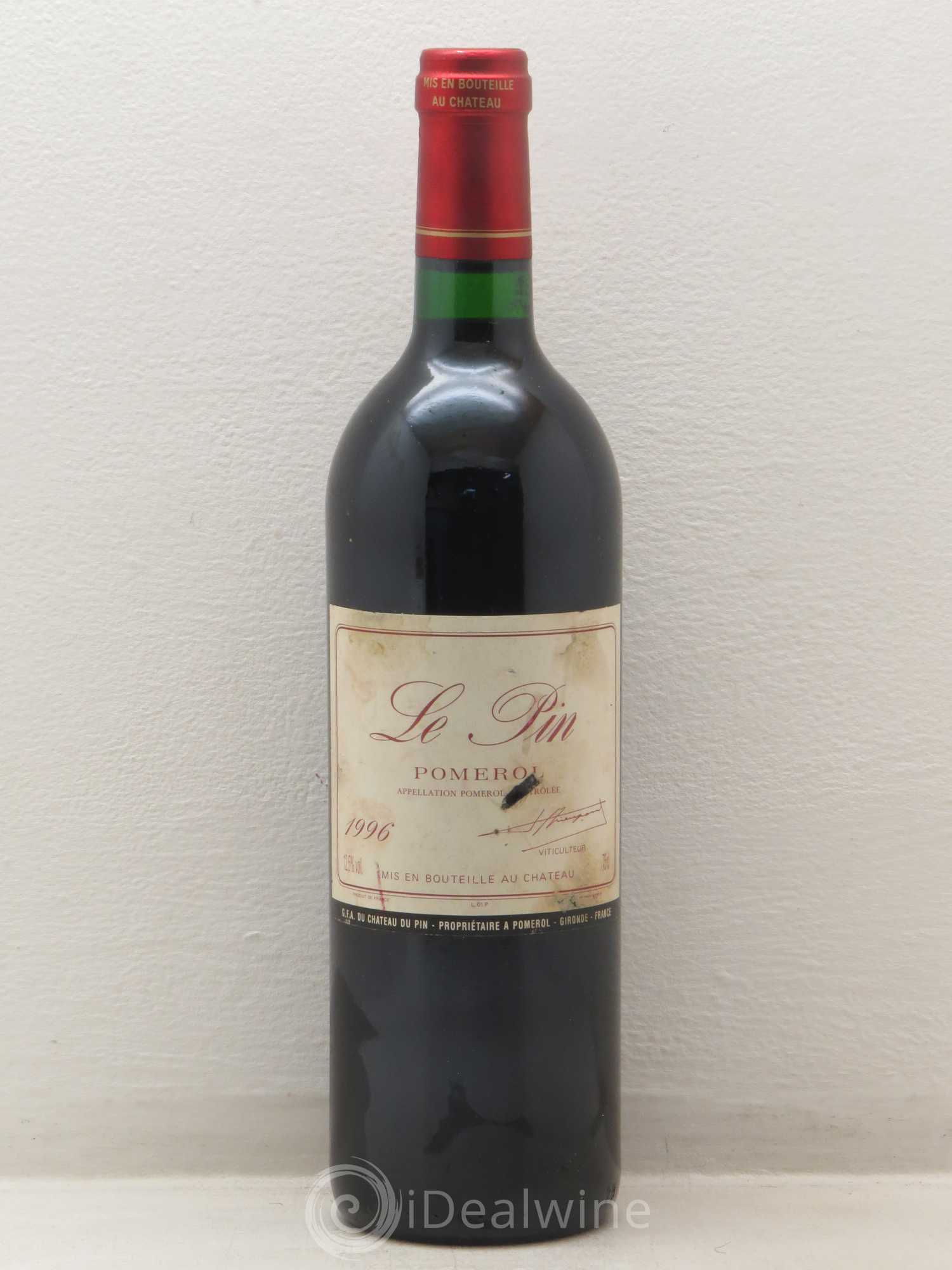 Château Le Pin (sans prix de réserve) 1996 - Lot de 1 bouteille - 0