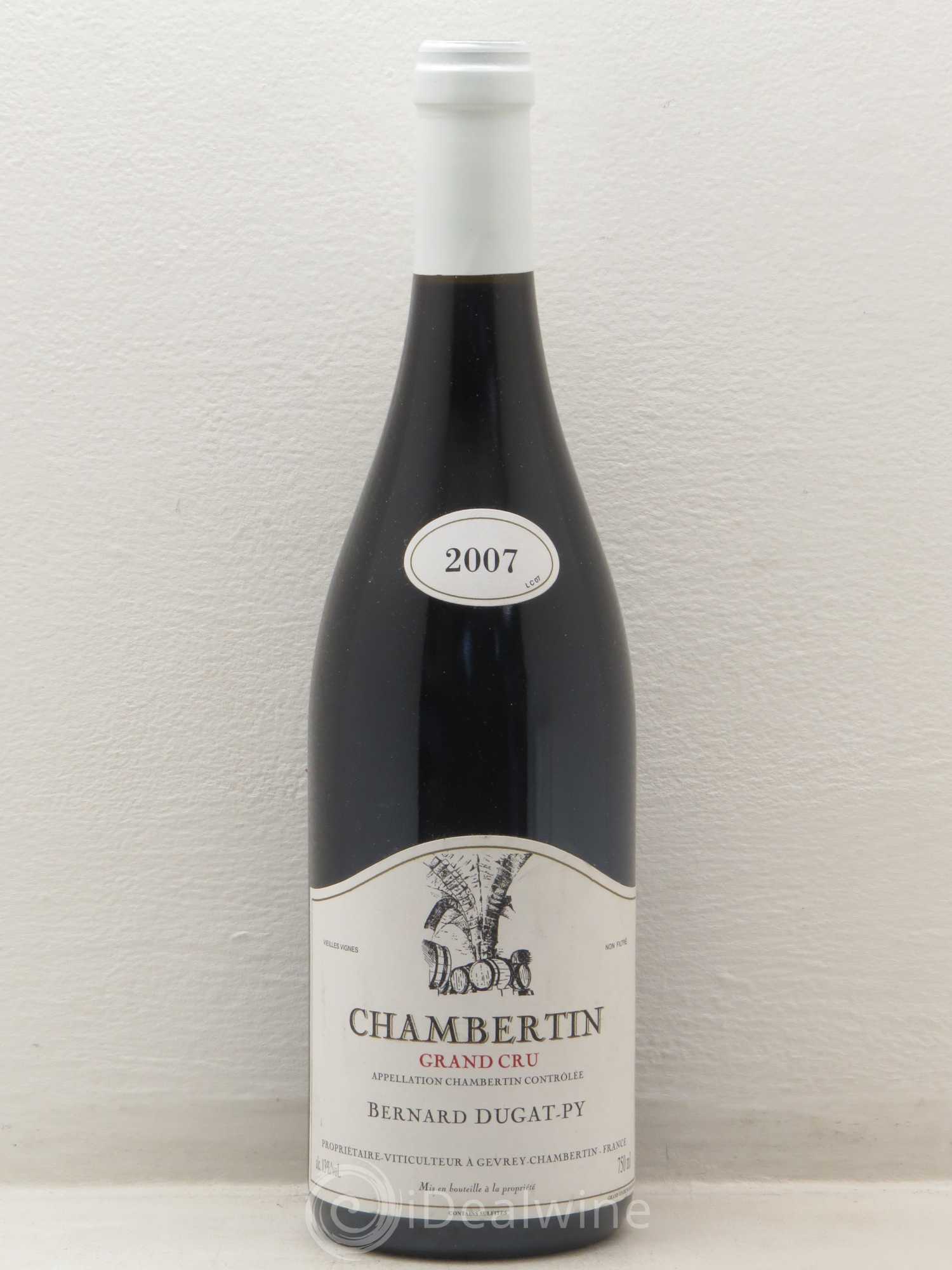 Chambertin Grand Cru Vieilles Vignes Dugat-Py 2007 - Lot de 1 bouteille - 0