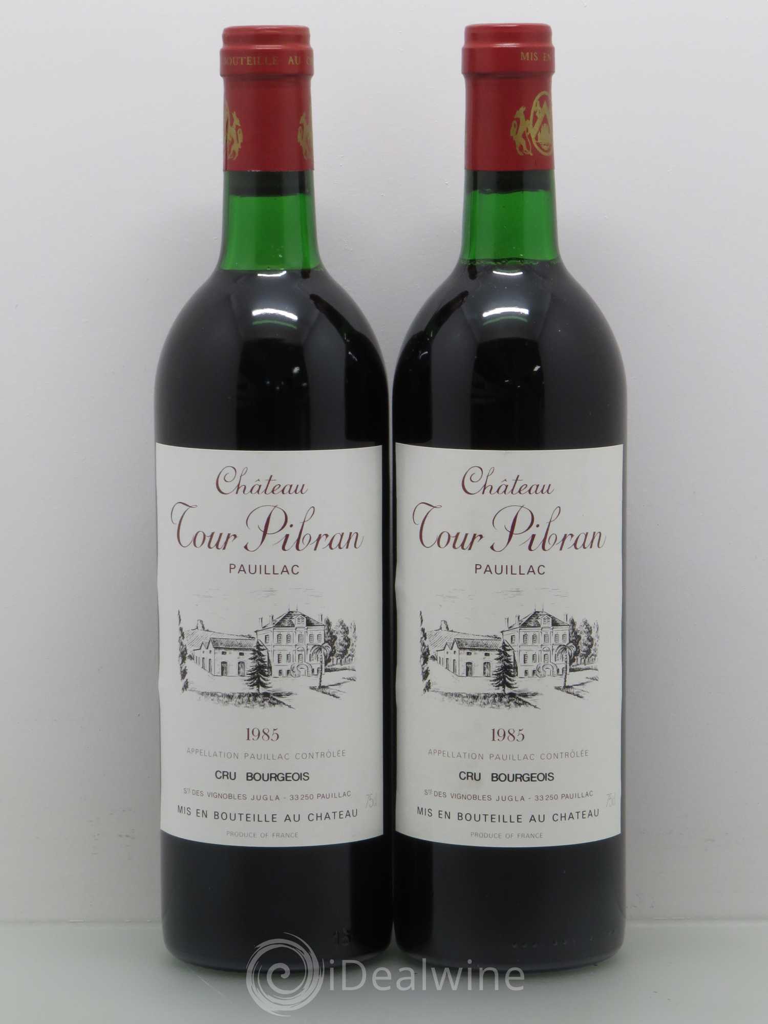 Château Tour Pibran Cru Bourgeois (sans prix de réserve) 1985 - Lot de 2 bouteilles - 0