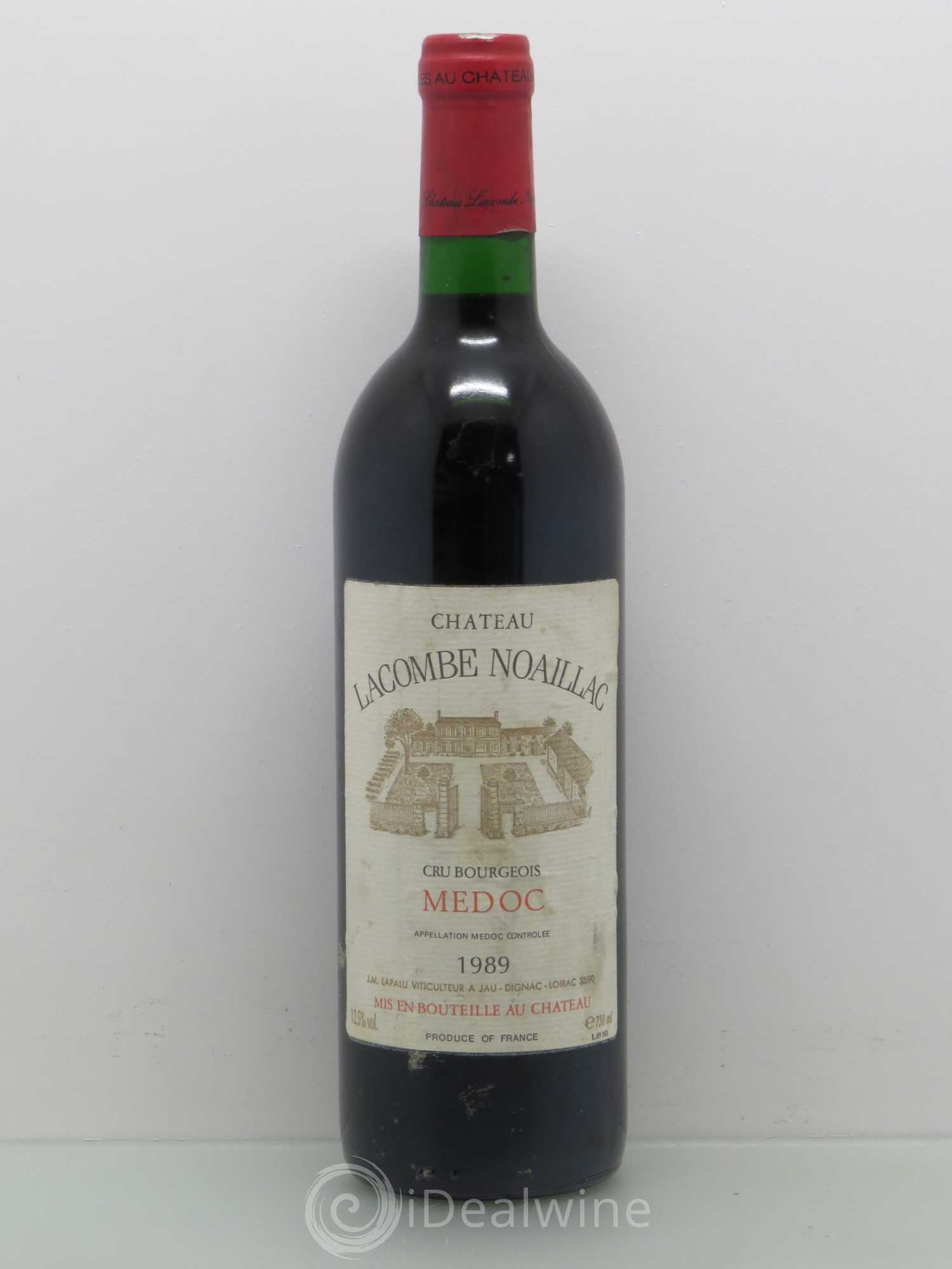 Médoc Château Lacombe Noaillac (sans prix de réserve) 1989 - Posten von 1 Flasche - 0