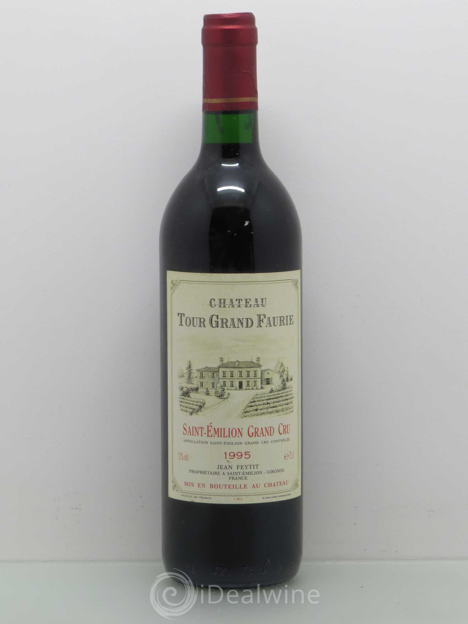 Saint-Émilion Château Tour Grand Faurie (sans prix de réserve) 1995 - Posten von 1 Flasche - 0