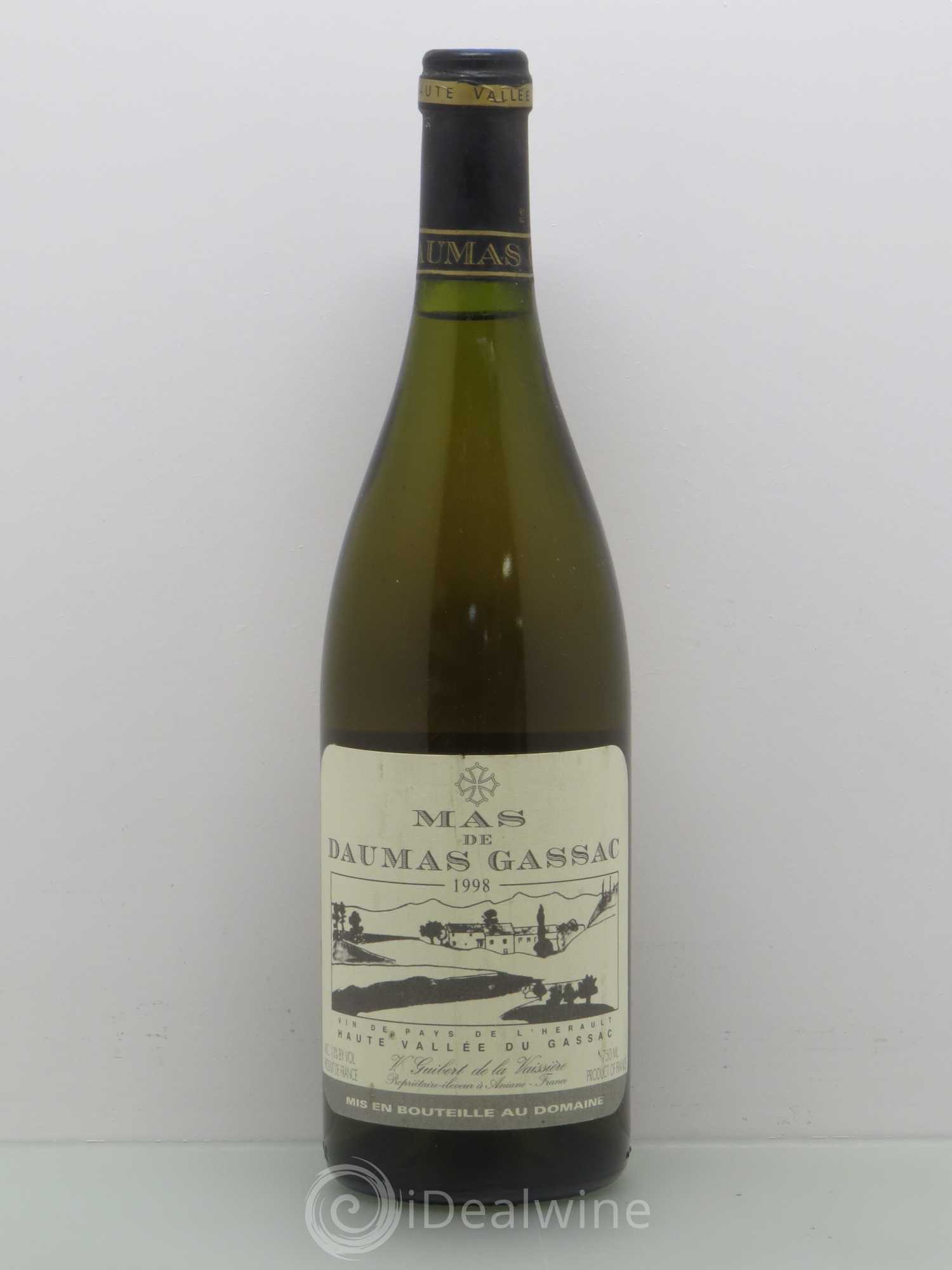 Saint-Guilhem-le-Désert - Cité d'Aniane Mas Daumas Gassac Famille Guibert de La Vaissière (sans prix de réserve) 1998 - Lot de 1 bouteille - 0