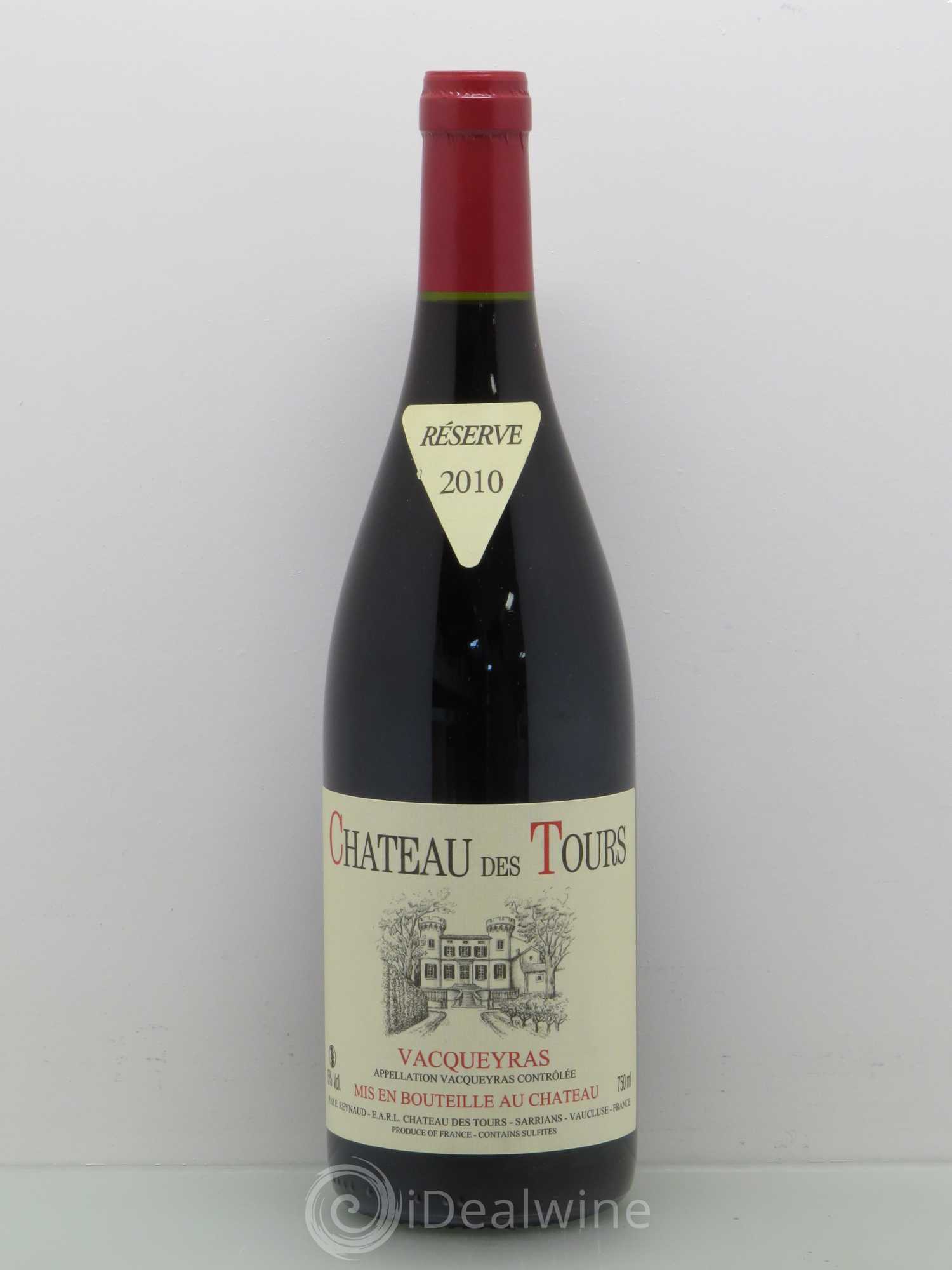 Vacqueyras Château des Tours Emmanuel Reynaud (sans prix de réserve) 2010 - Lot de 1 bouteille - 0