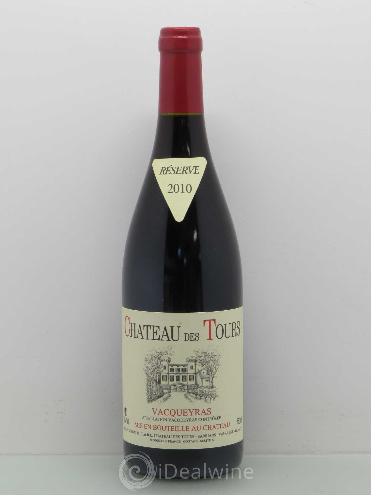 Vacqueyras Château des Tours Emmanuel Reynaud (sans prix de réserve) 2010 - Lot de 1 bouteille - 0