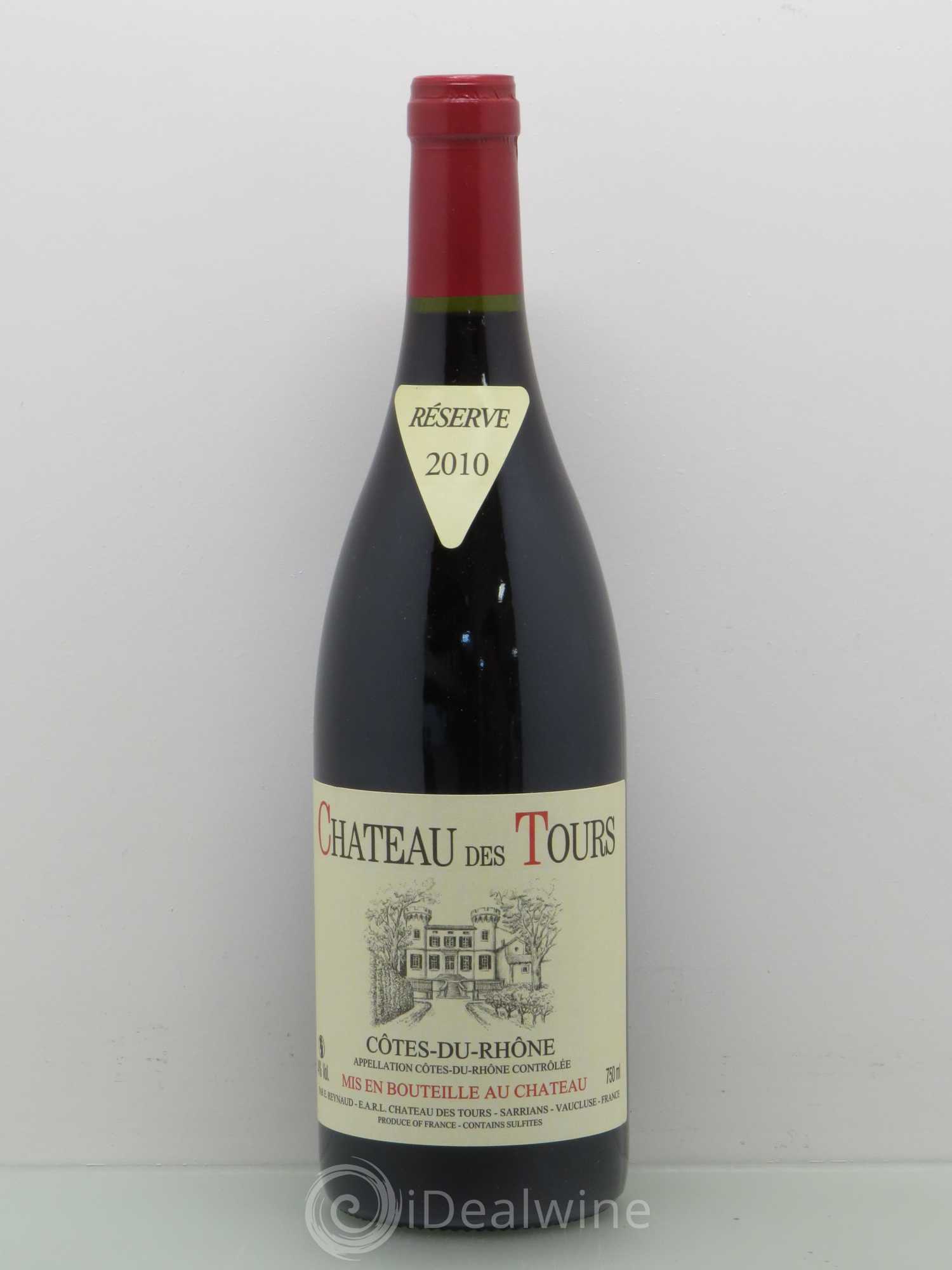 Côtes-du-Rhône Château des Tours Emmanuel Reynaud (sans prix de réserve) 2010 - Lot de 1 bouteille - 0