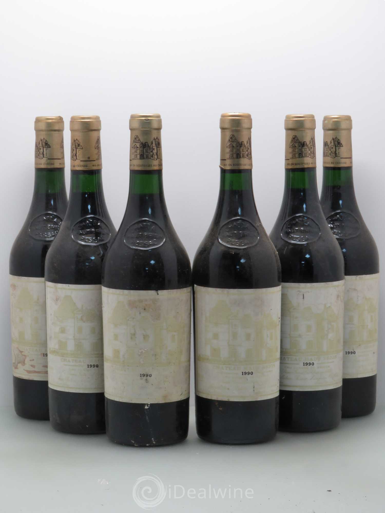 Château Haut Brion 1er Grand Cru Classé 1990 - Lot de 6 bouteilles - 0