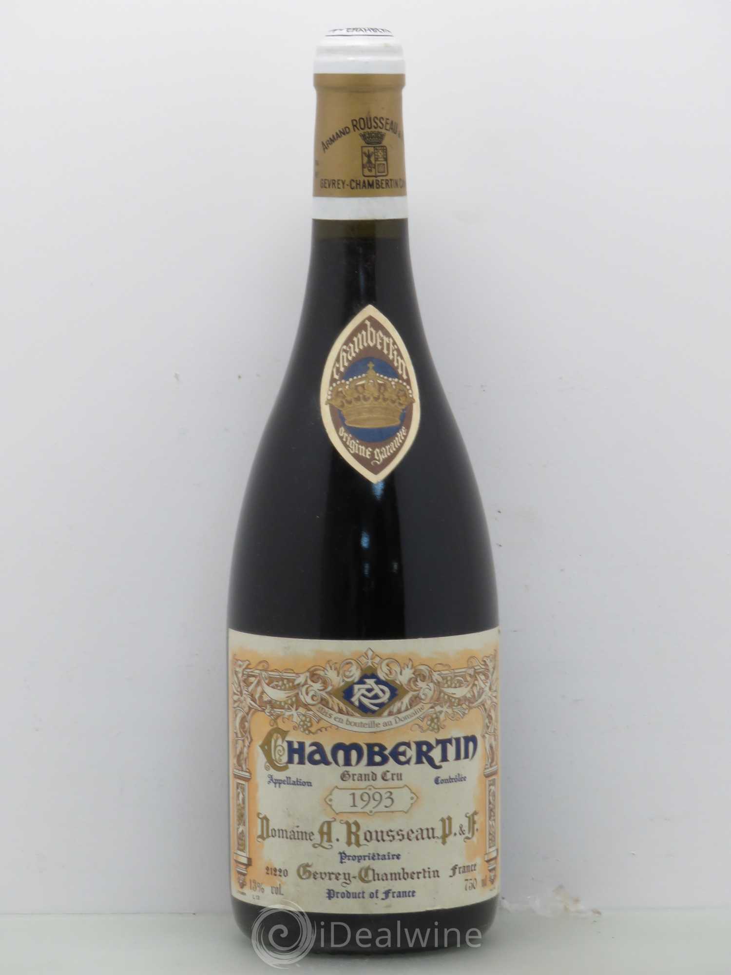Chambertin Grand Cru Armand Rousseau (Domaine) 1993 - Lot de 1 bouteille - 0