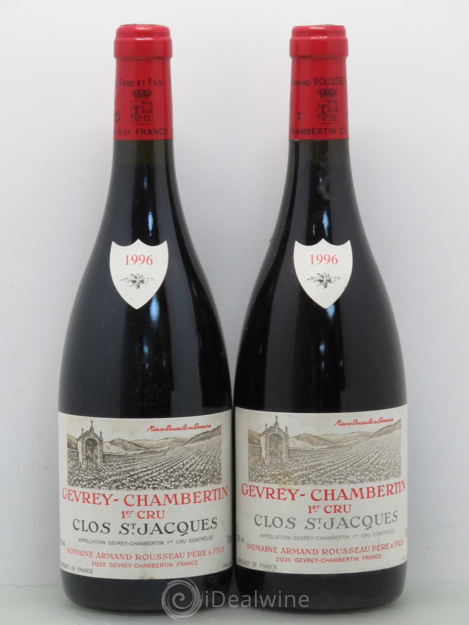 Gevrey-Chambertin 1er Cru Clos Saint-Jacques Armand Rousseau (Domaine) 1996 - Lot de 2 bouteilles - 0