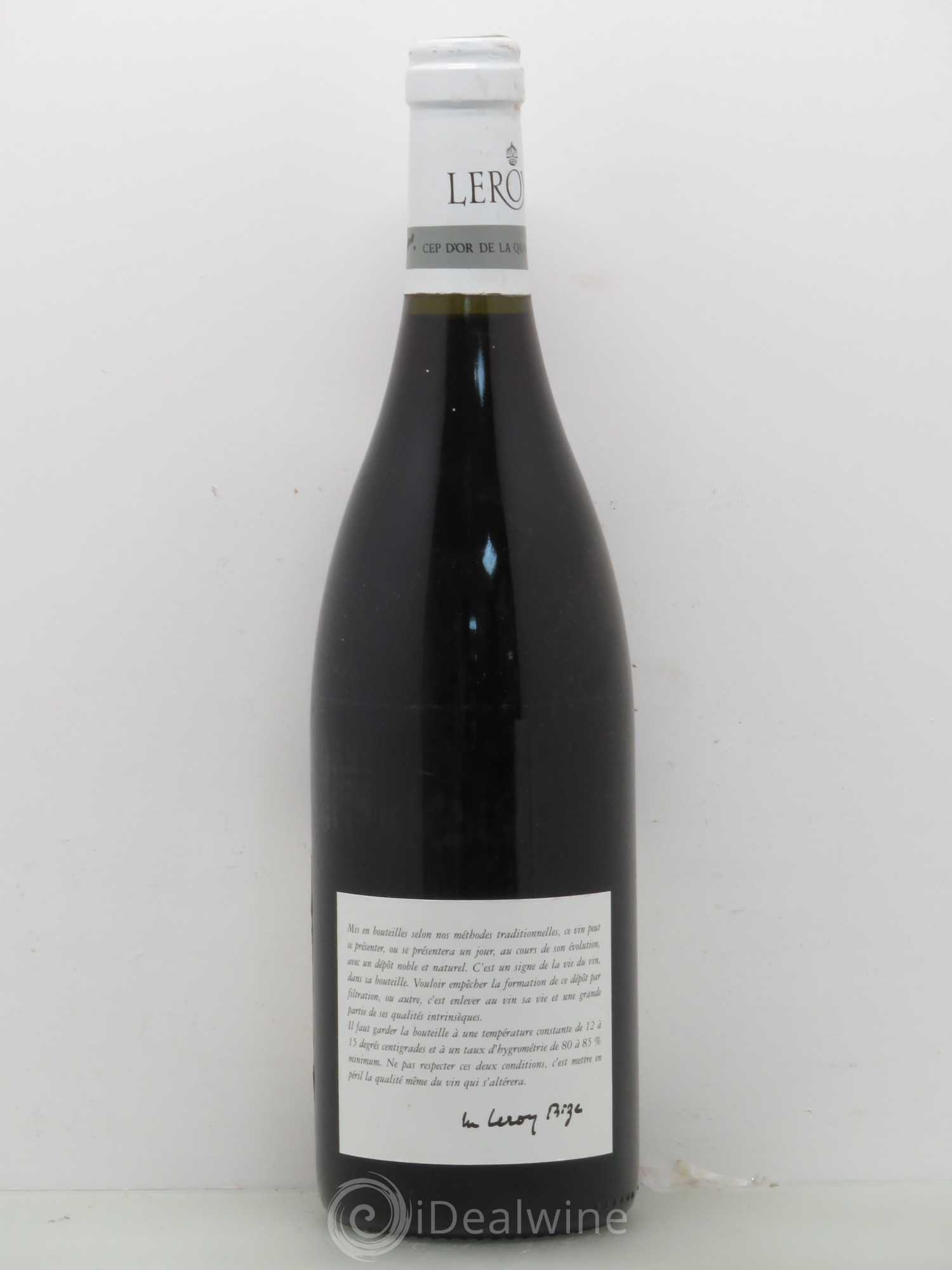 Volnay 1er Cru Santenots Leroy SA (sans prix de réserve) 1999 - Lot de 1 bouteille - 1
