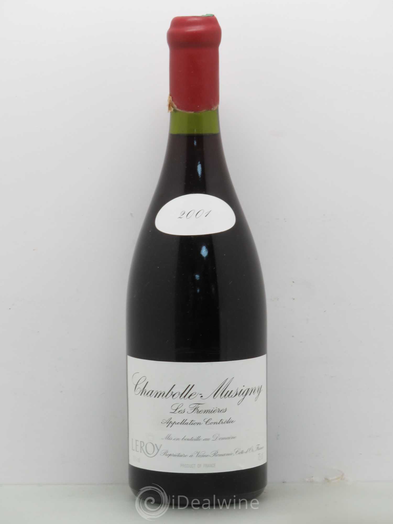 Chambolle-Musigny Les Fremières Leroy (Domaine) 2001 - Lot de 1 bouteille - 0