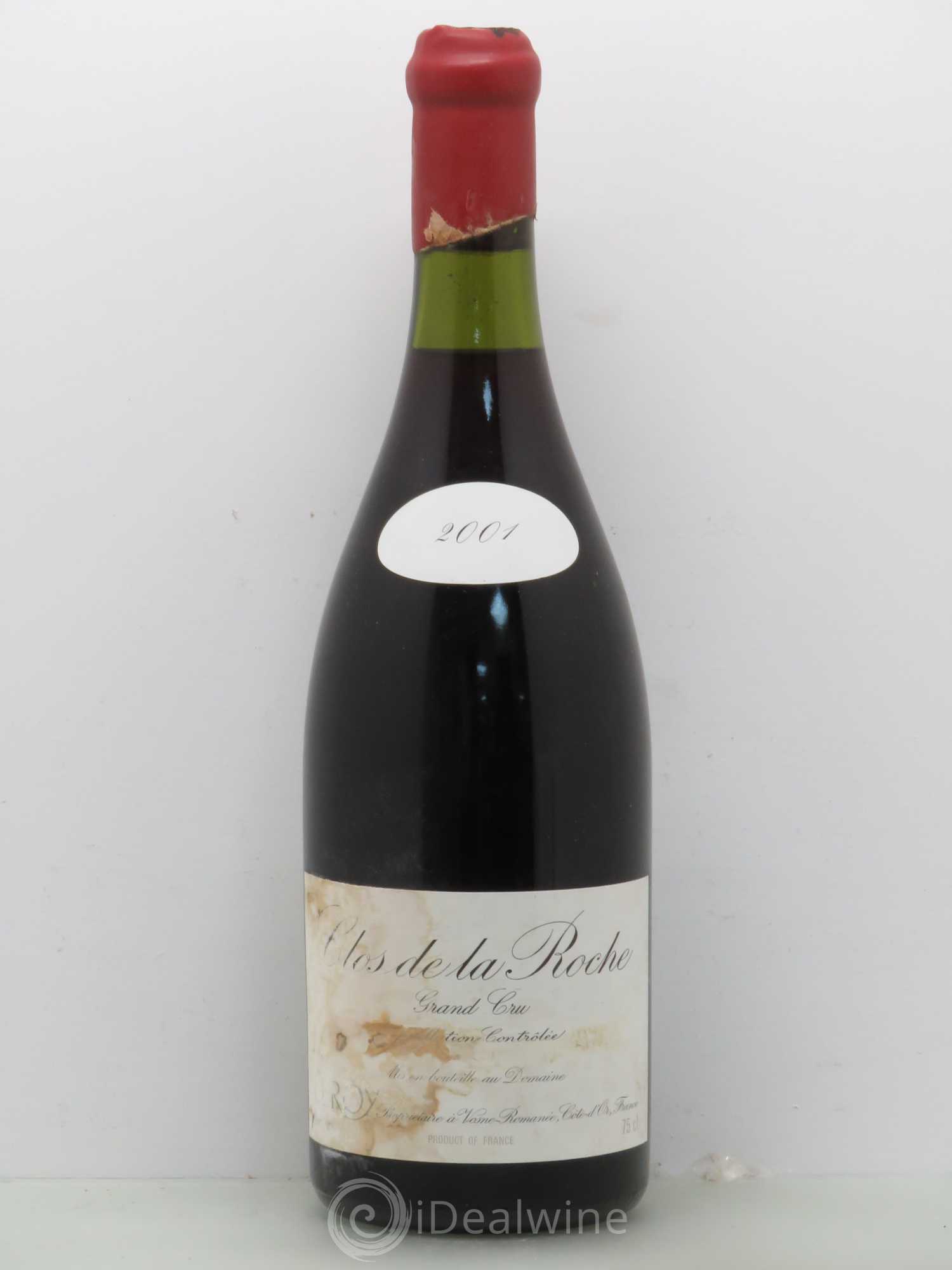 Clos de la Roche Grand Cru Leroy (Domaine) 2001 - Lot de 1 bouteille - 0