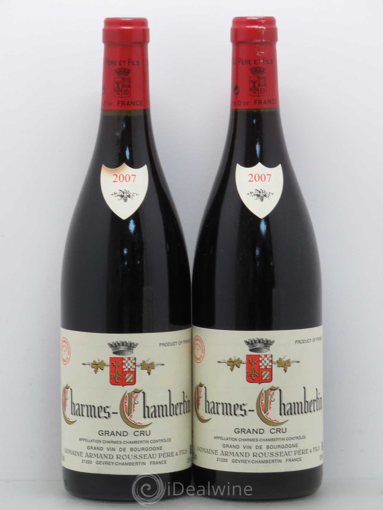 Charmes-Chambertin Grand Cru Armand Rousseau (Domaine) 2007 - Lot de 2 bouteilles - 0