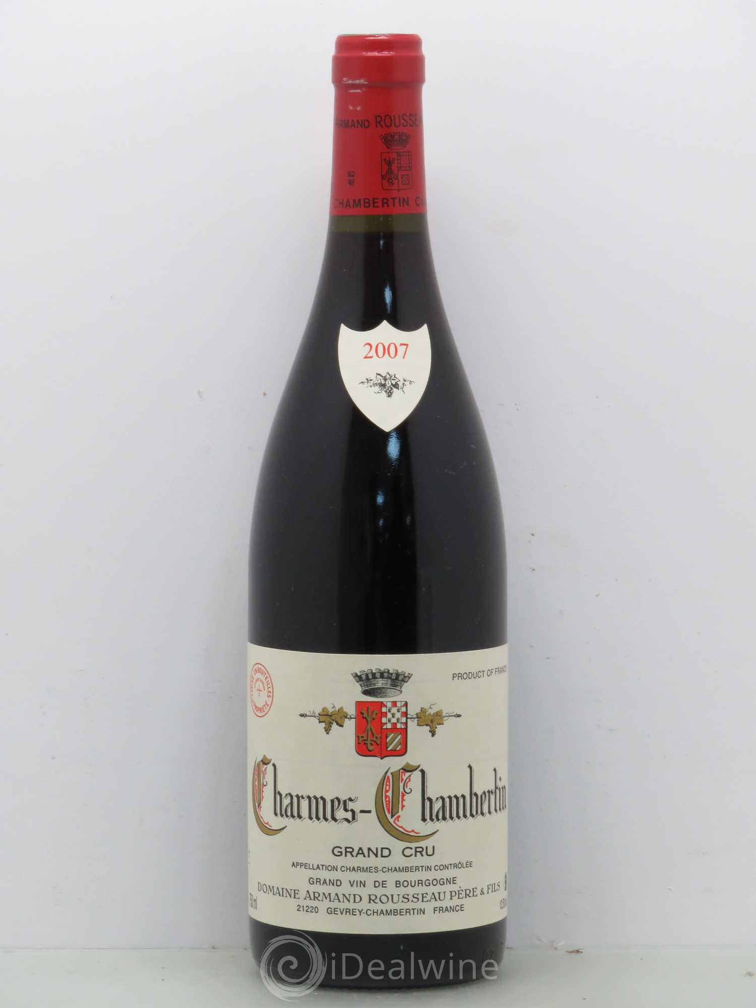 Charmes-Chambertin Grand Cru Armand Rousseau (Domaine) 2007 - Lot de 1 bouteille - 0