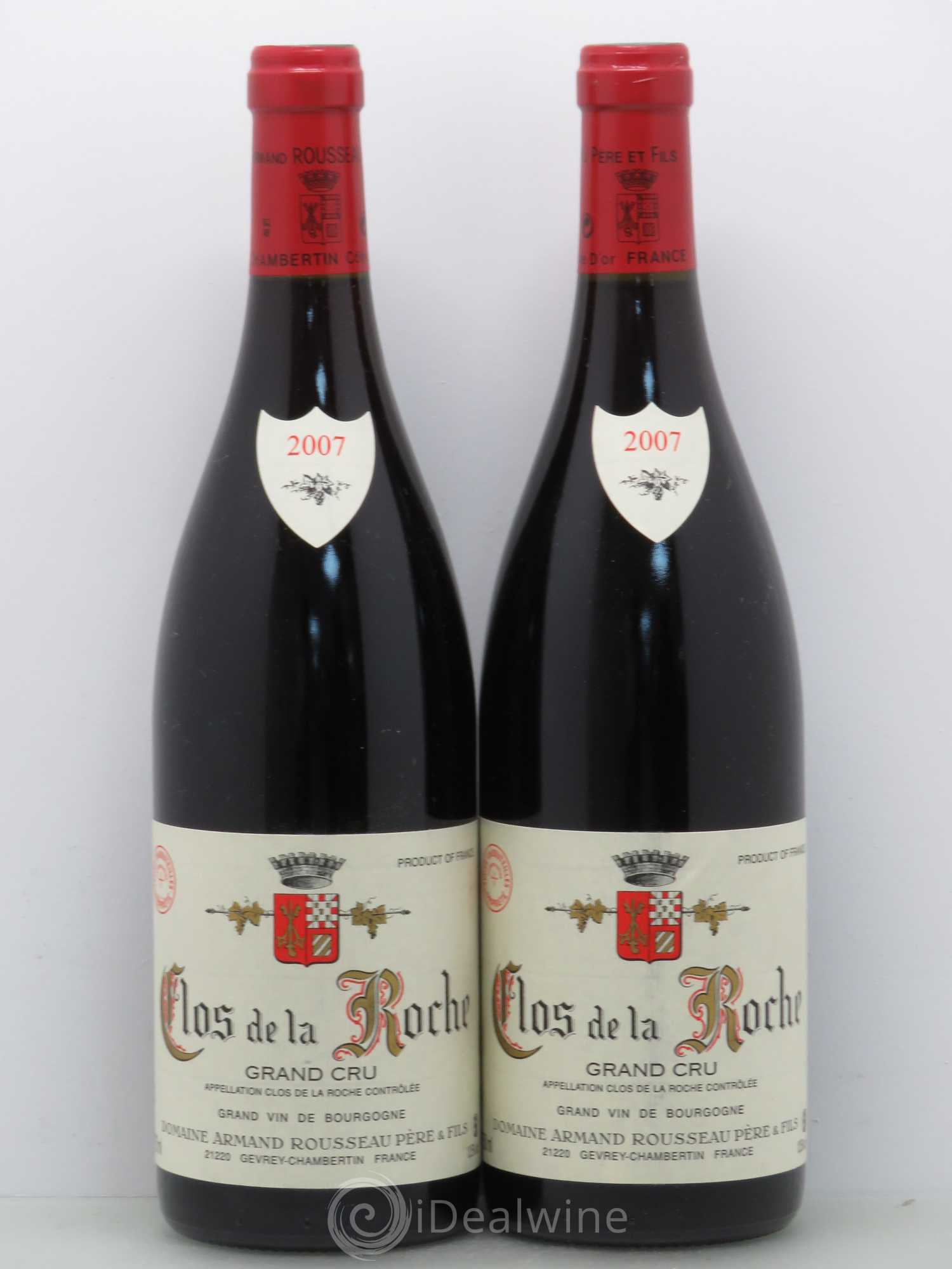 Clos de la Roche Grand Cru Armand Rousseau (Domaine) 2007 - Lot de 2 bouteilles - 0