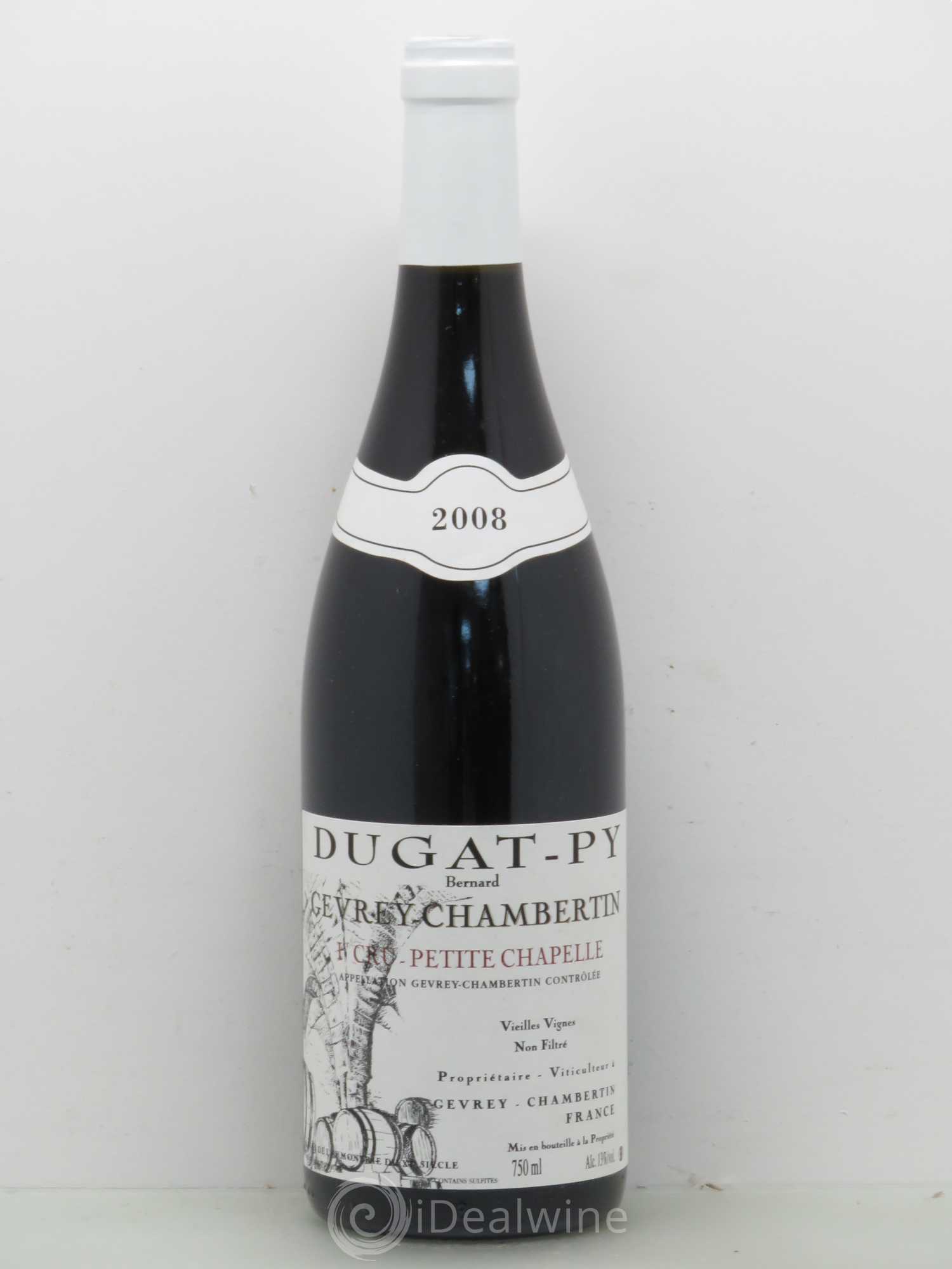 Gevrey-Chambertin 1er Cru Petite Chapelle Vieilles Vignes Dugat-Py 2008 - Lot de 1 bouteille - 0