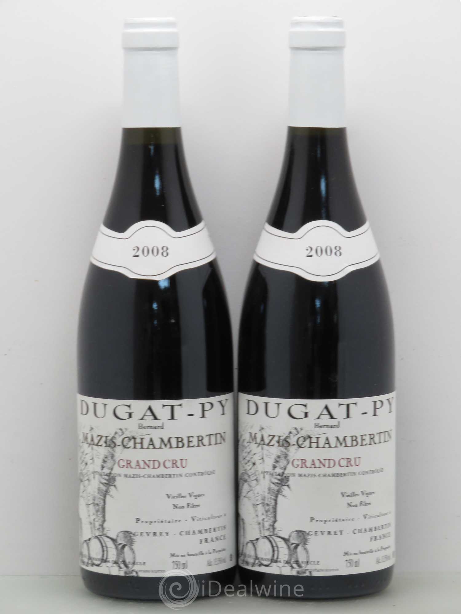 Mazis-Chambertin Grand Cru Vieilles Vignes Dugat-Py 2008 - Lot de 2 bouteilles - 0