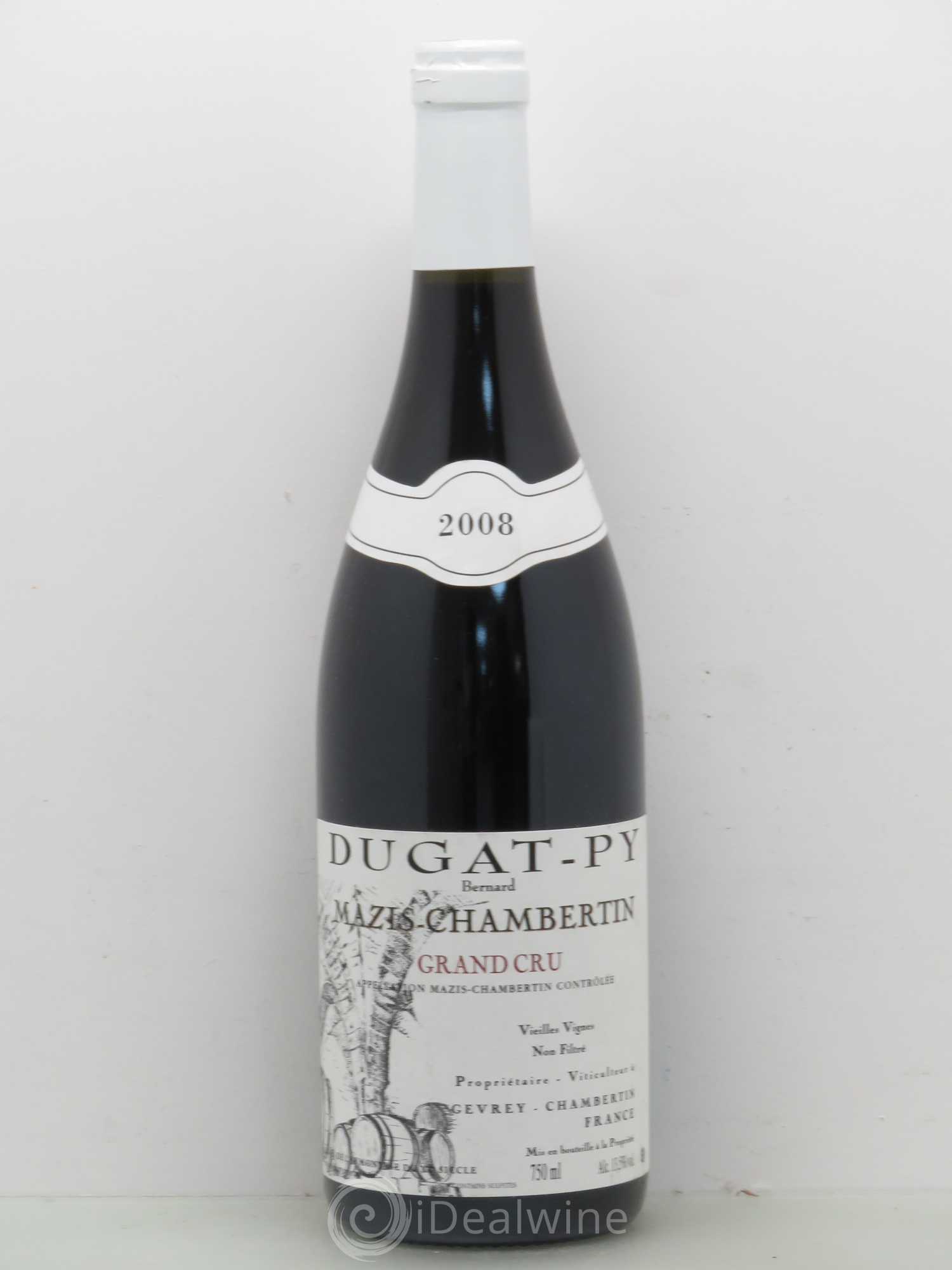 Mazis-Chambertin Grand Cru Vieilles Vignes Dugat-Py 2008 - Lot de 1 bouteille - 0