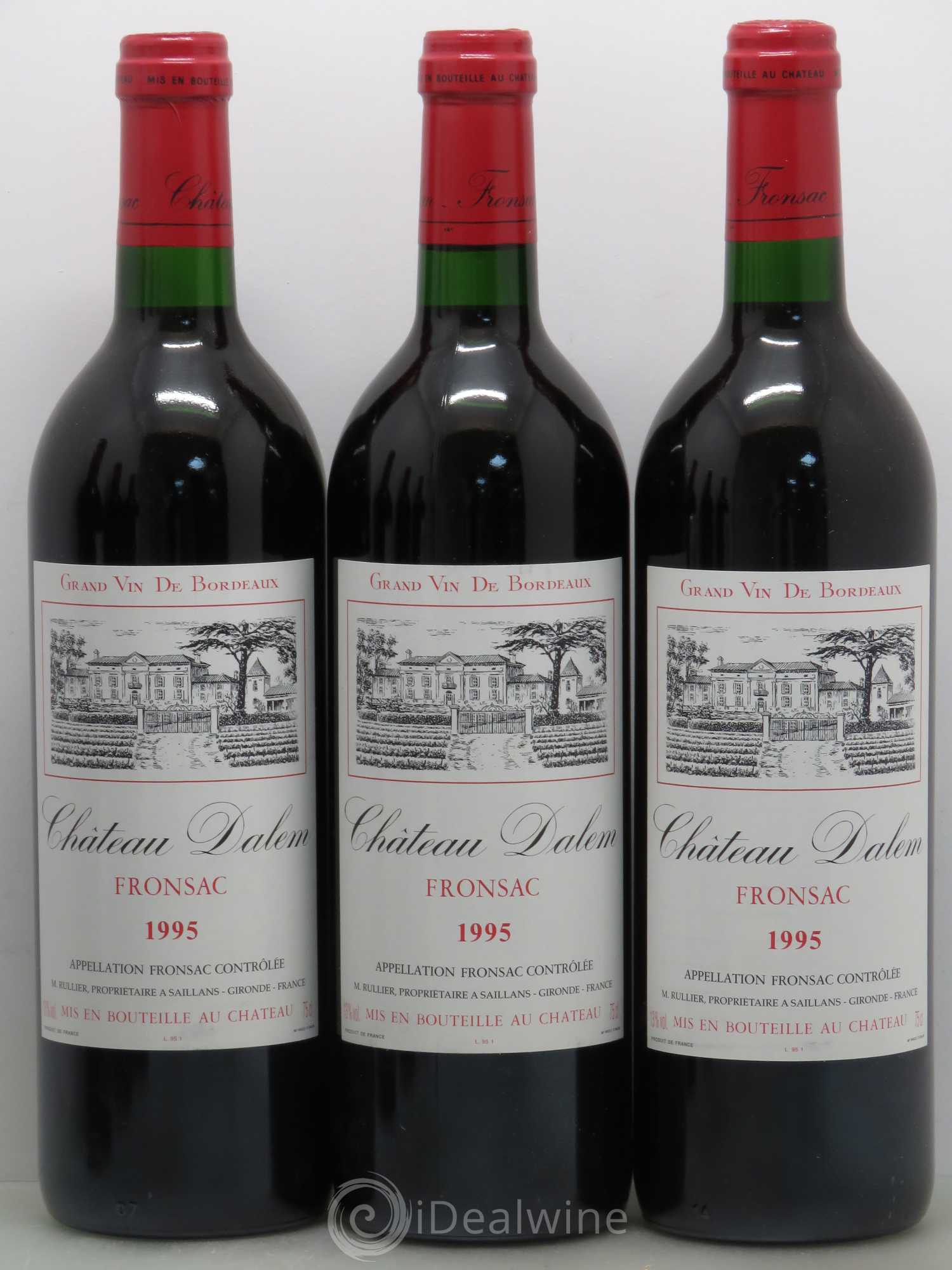 Fronsac Chateau Dalem (sans prix de réserve) 1995 - Posten von 6 Flaschen - 1