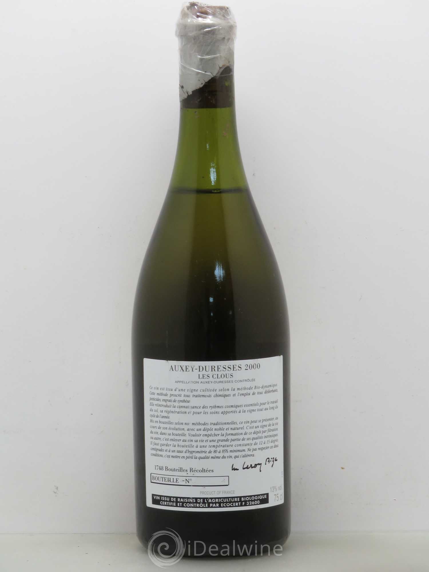 Kaufen Auxey-Duresses Les Clous d'Auvenay (Domaine) 2000 (Posten
