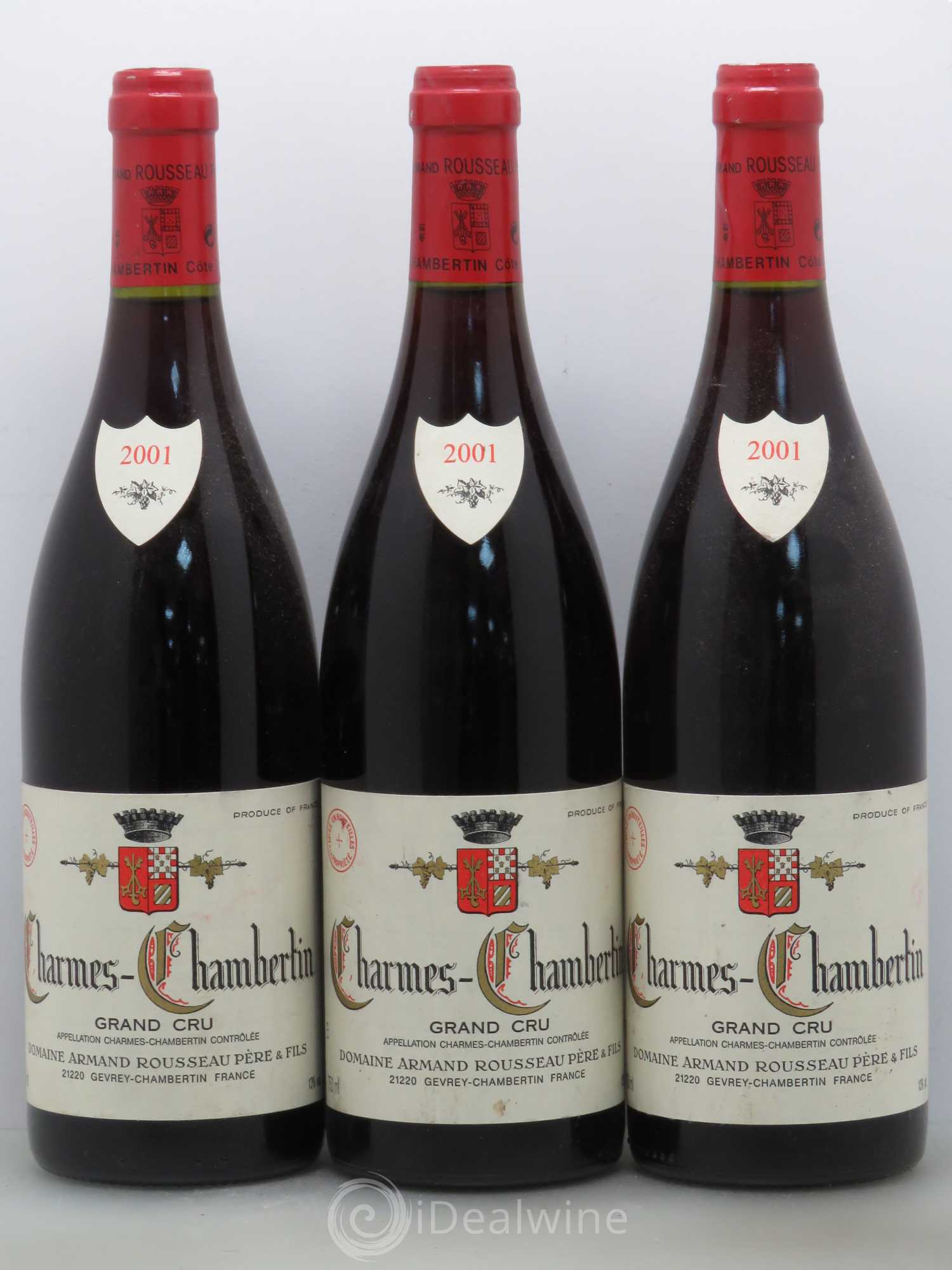 Charmes-Chambertin Grand Cru Armand Rousseau (Domaine) 2001 - Lot de 3 bouteilles - 0