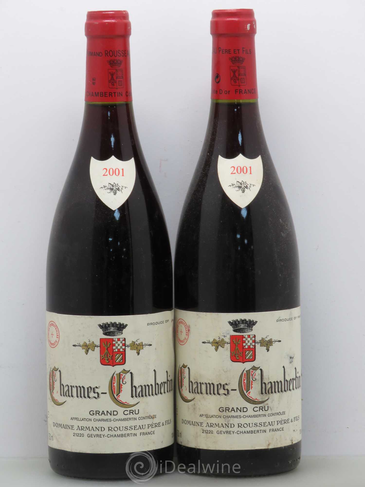 Charmes-Chambertin Grand Cru Armand Rousseau (Domaine) 2001 - Lot de 2 bouteilles - 0