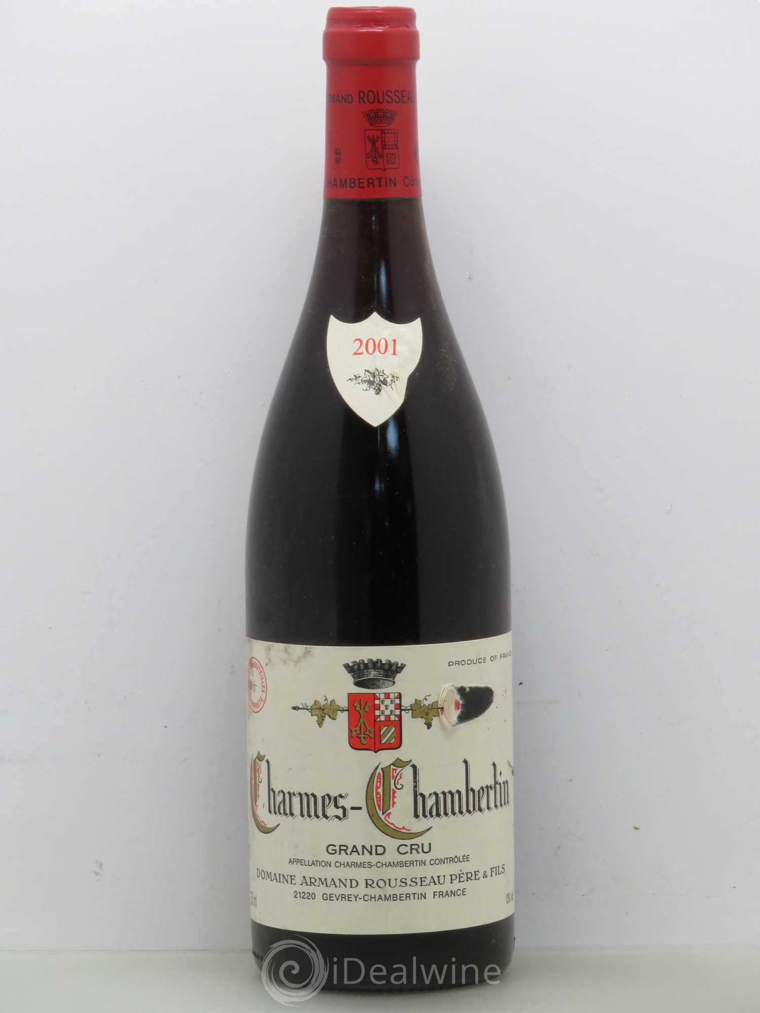 Charmes-Chambertin Grand Cru Armand Rousseau (Domaine) (sans prix de réserve) 2001 - Lot de 1 bouteille - 0