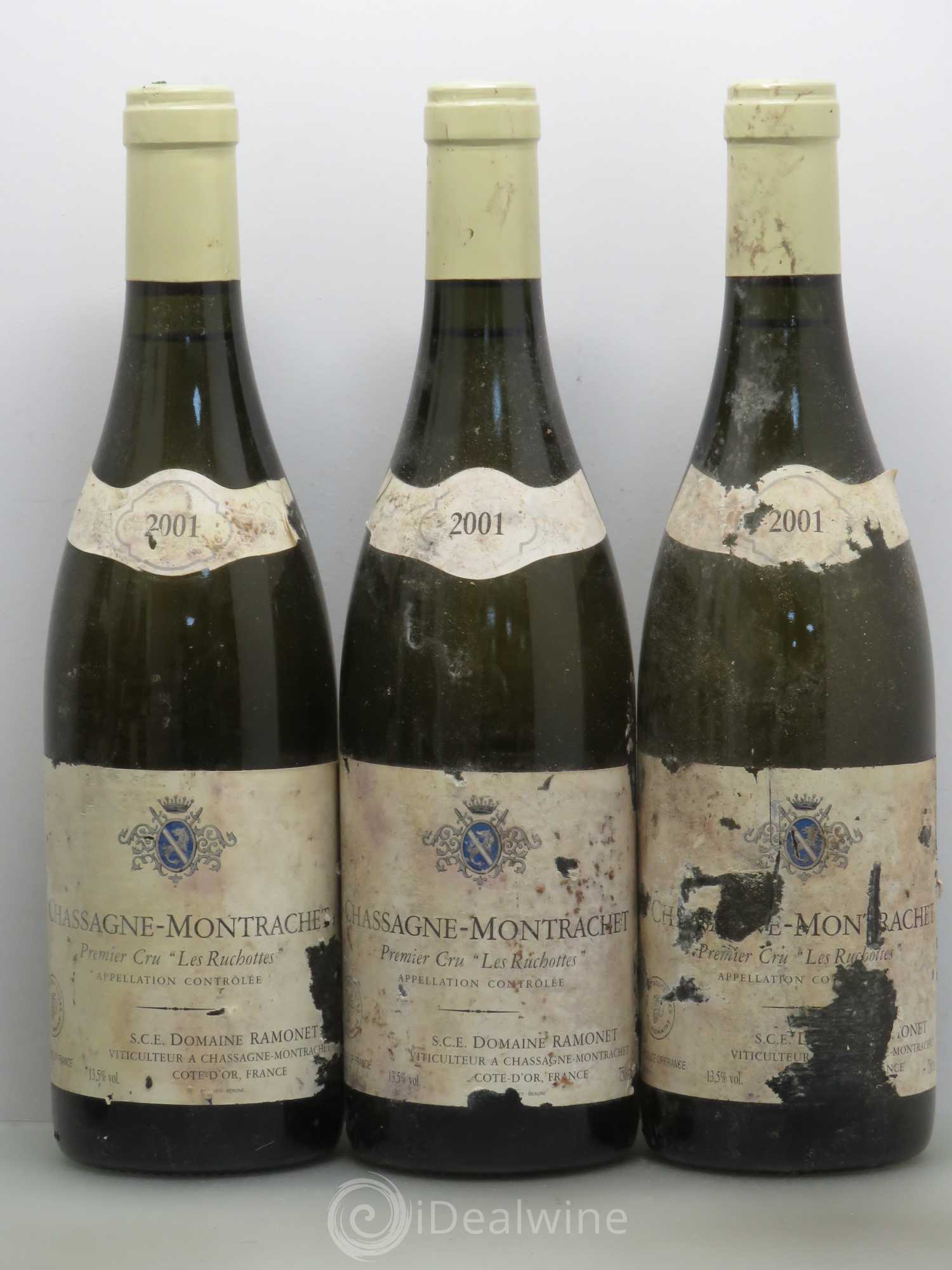 Chassagne-Montrachet 1er Cru Les Ruchottes Ramonet (Domaine) (sans prix de réserve) 2001 - Lot de 6 bouteilles - 1
