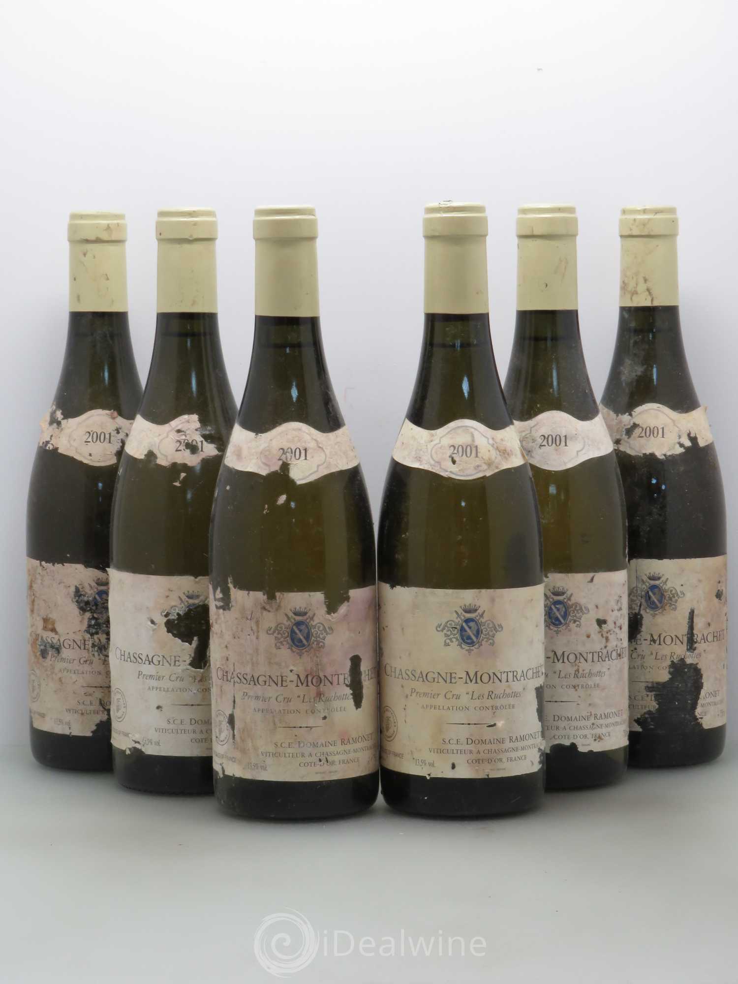 Chassagne-Montrachet 1er Cru Les Ruchottes Ramonet (Domaine) (sans prix de réserve) 2001 - Lot de 6 bouteilles - 0