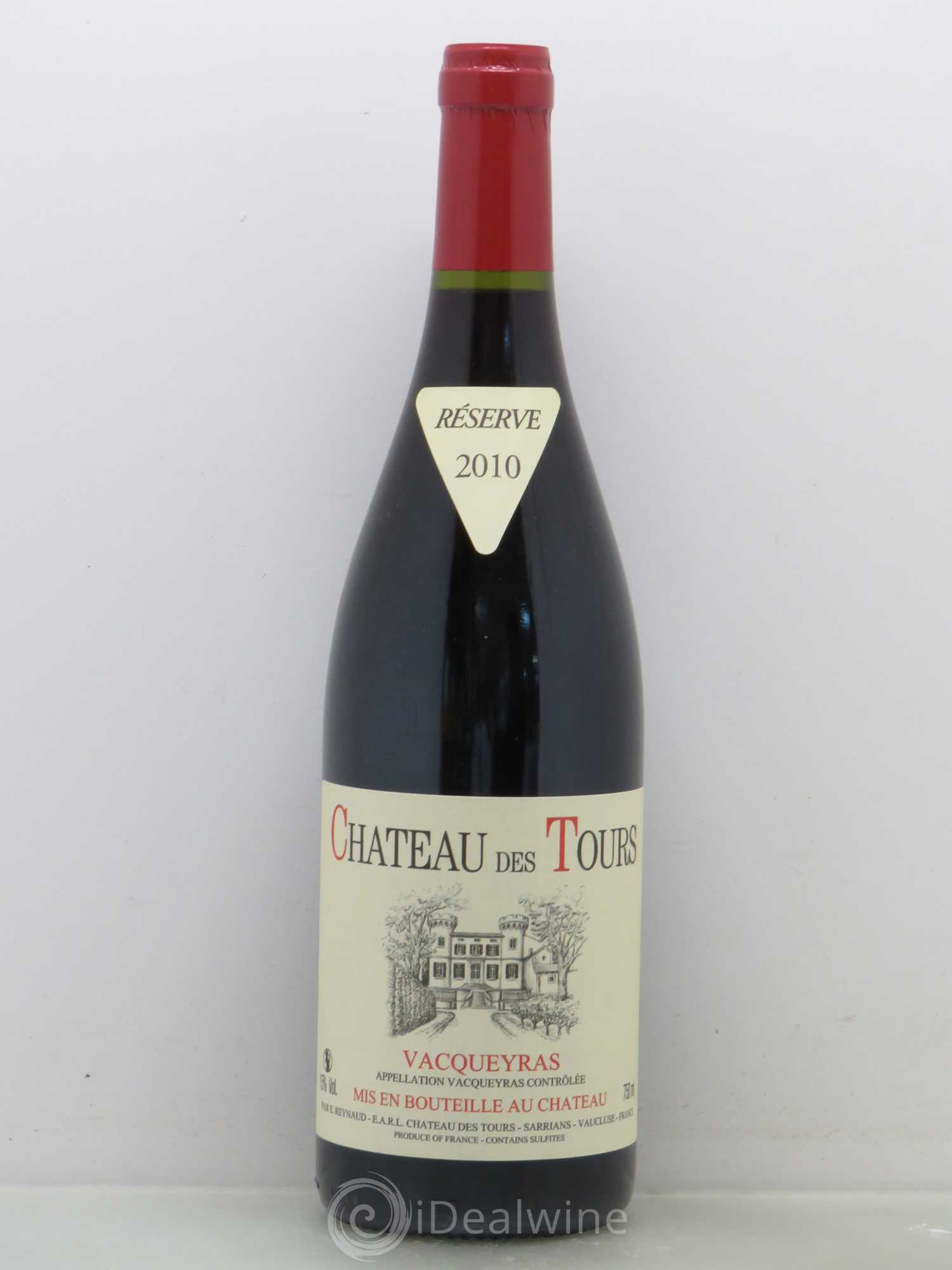Vacqueyras Château des Tours Emmanuel Reynaud 2010 - Lot de 1 bouteille - 0