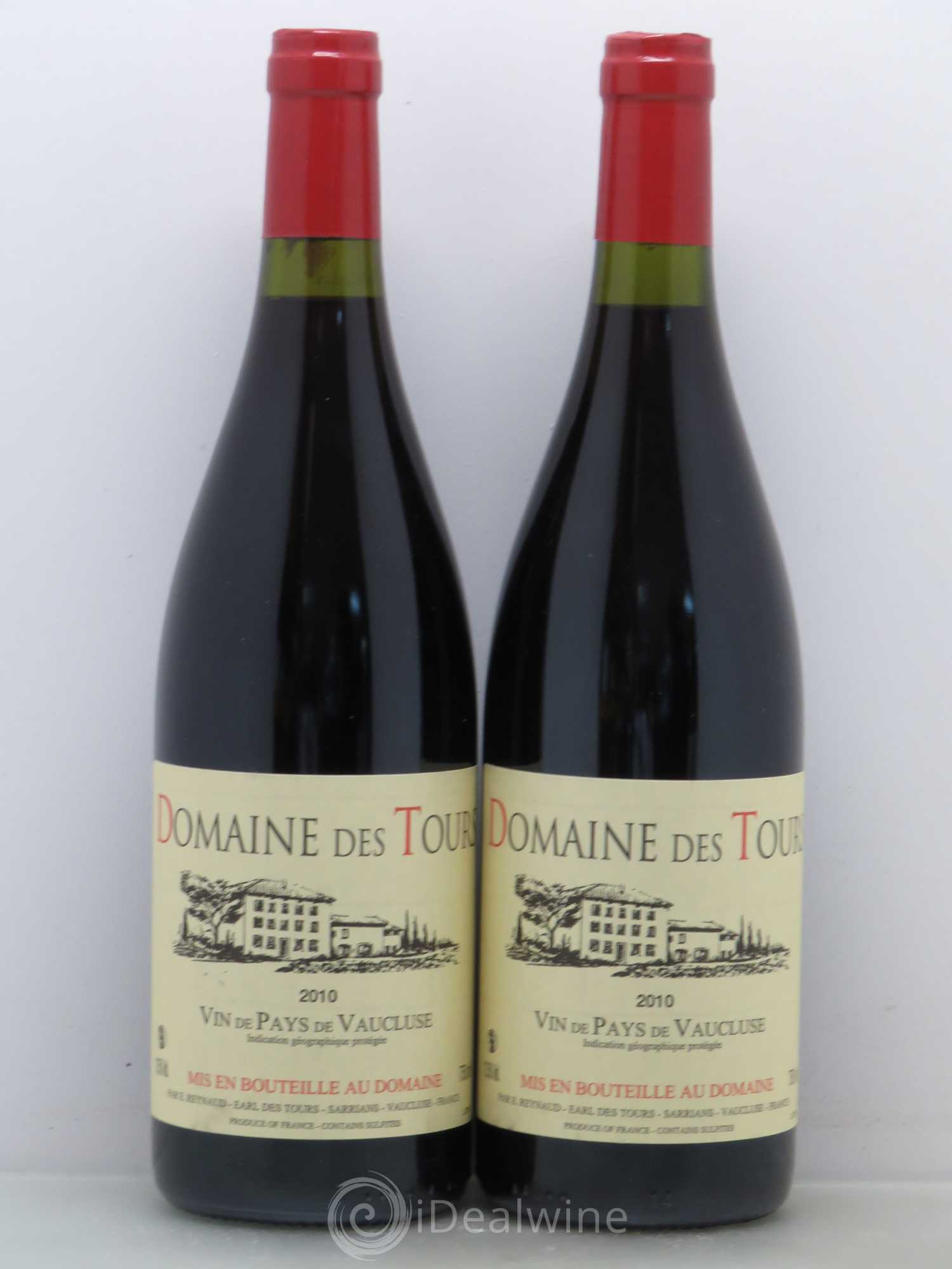 IGP Vaucluse (Vin de Pays de Vaucluse) Domaine des Tours Emmanuel Reynaud 2010 - Lot de 2 bouteilles - 0