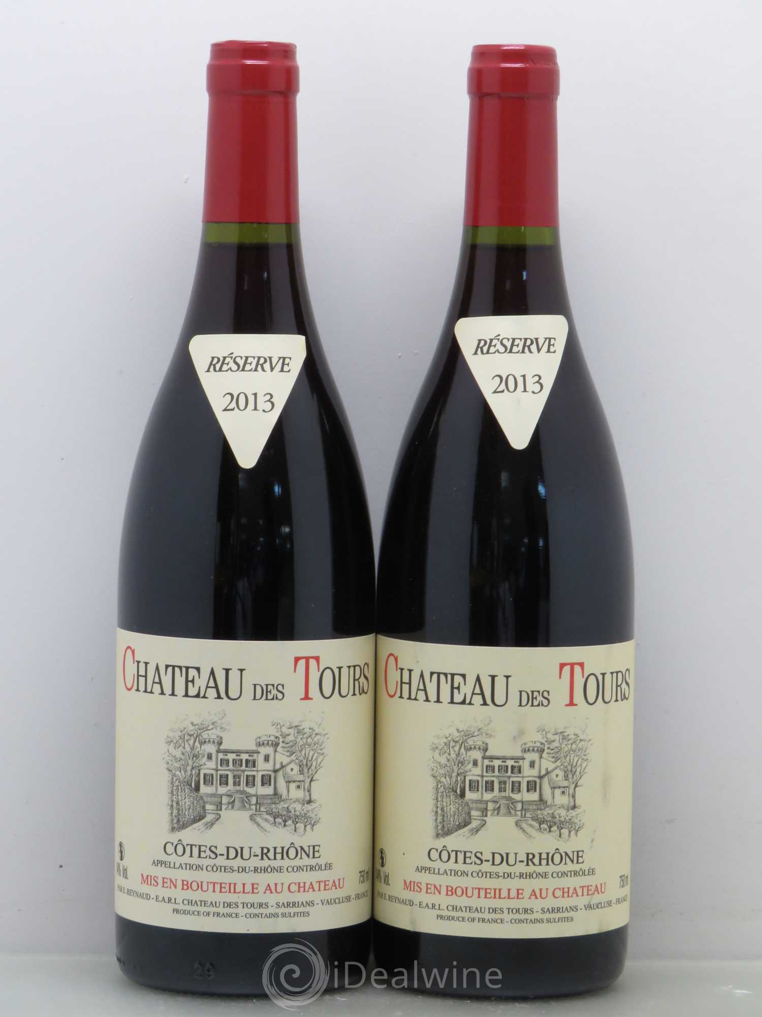 Côtes-du-Rhône Château des Tours Emmanuel Reynaud 2013 - Lot de 2 bouteilles - 0