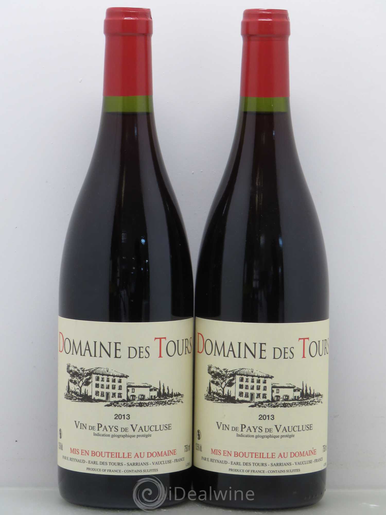 IGP Vaucluse (Vin de Pays de Vaucluse) Domaine des Tours Emmanuel Reynaud 2013 - Lot de 2 bouteilles - 0