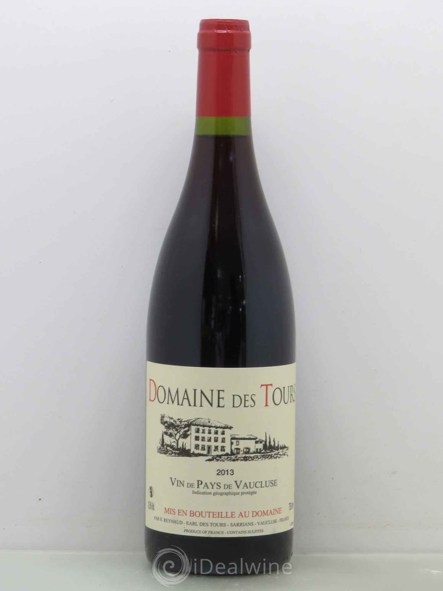 IGP Vaucluse (Vin de Pays de Vaucluse) Domaine des Tours Emmanuel Reynaud 2013 - Lot de 1 bouteille - 0