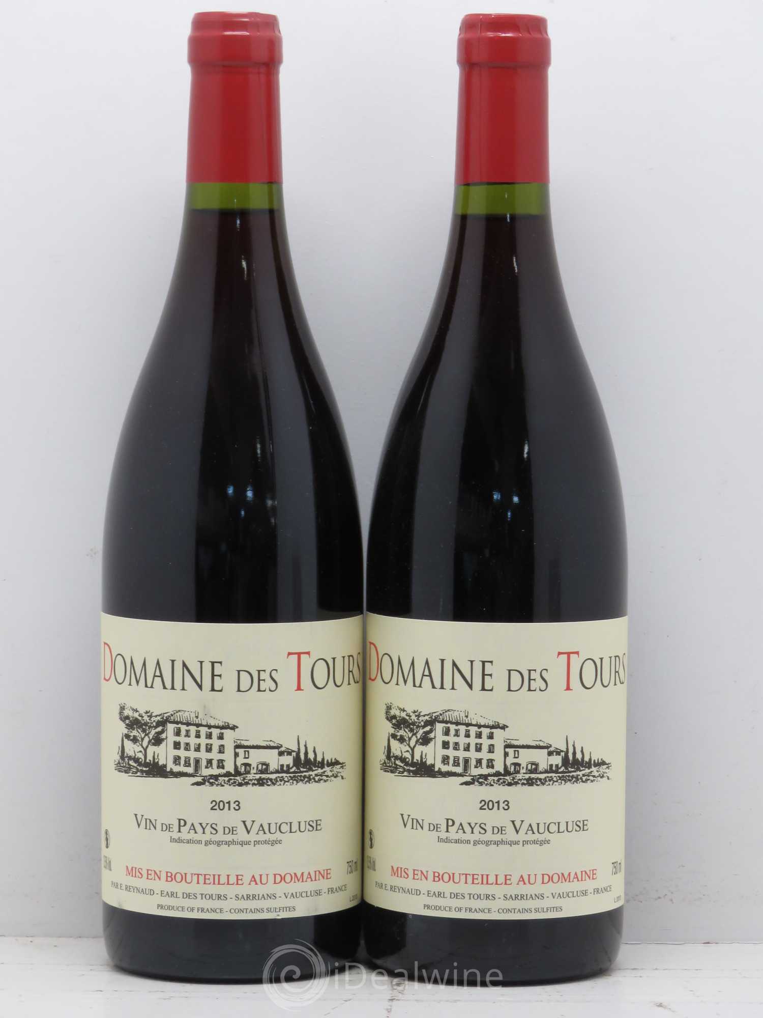 IGP Vaucluse (Vin de Pays de Vaucluse) Domaine des Tours Emmanuel Reynaud 2013 - Lot de 2 bouteilles - 0