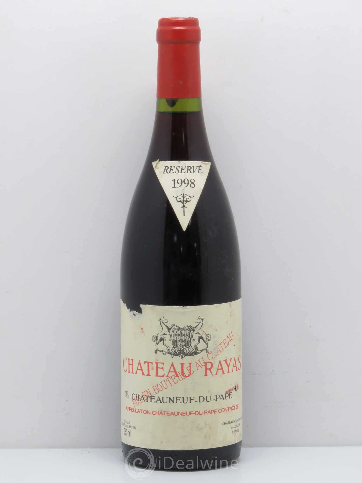 Châteauneuf-du-Pape Château Rayas Emmanuel Reynaud 1998 - Lot de 1 bouteille - 0
