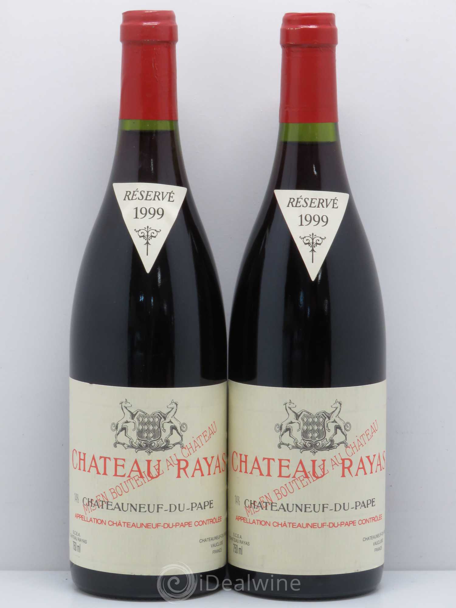 Châteauneuf-du-Pape Château Rayas Emmanuel Reynaud 1999 - Lot de 2 bouteilles - 0