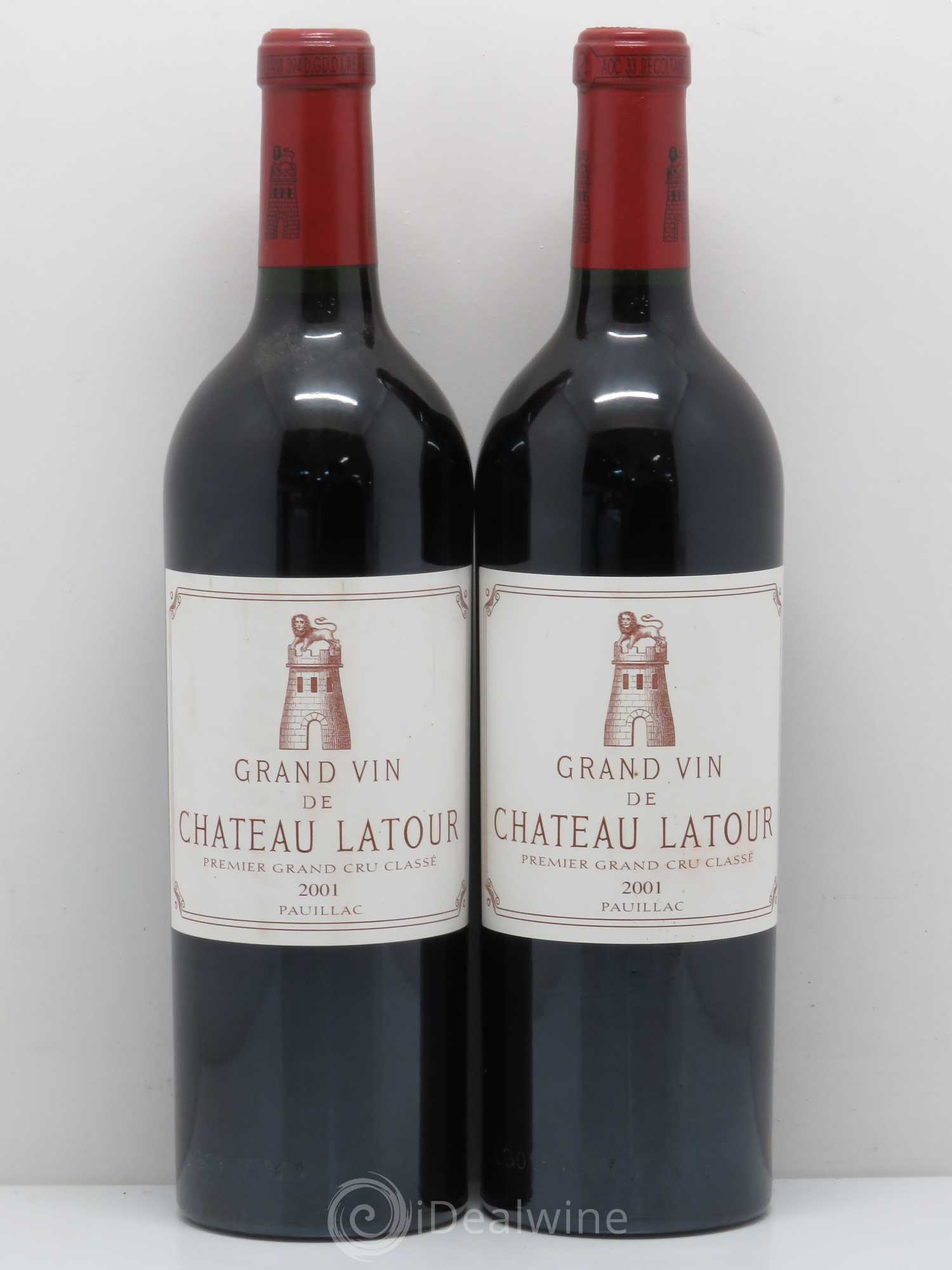Château Latour 1er Grand Cru Classé 2001 - Lot de 2 bouteilles - 0