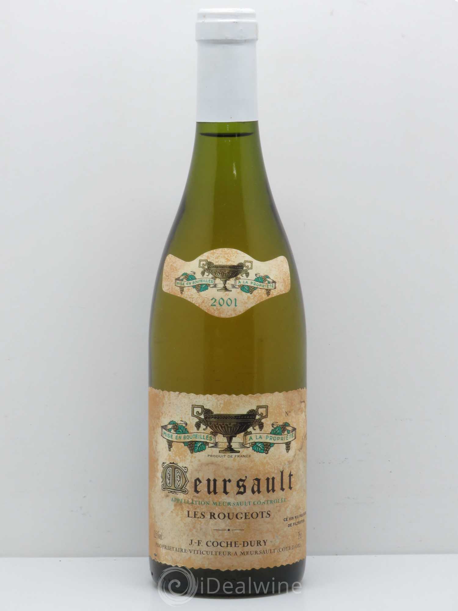 Meursault Les Rougeots Coche Dury (Domaine) 2001 - Lot de 1 bouteille - 0